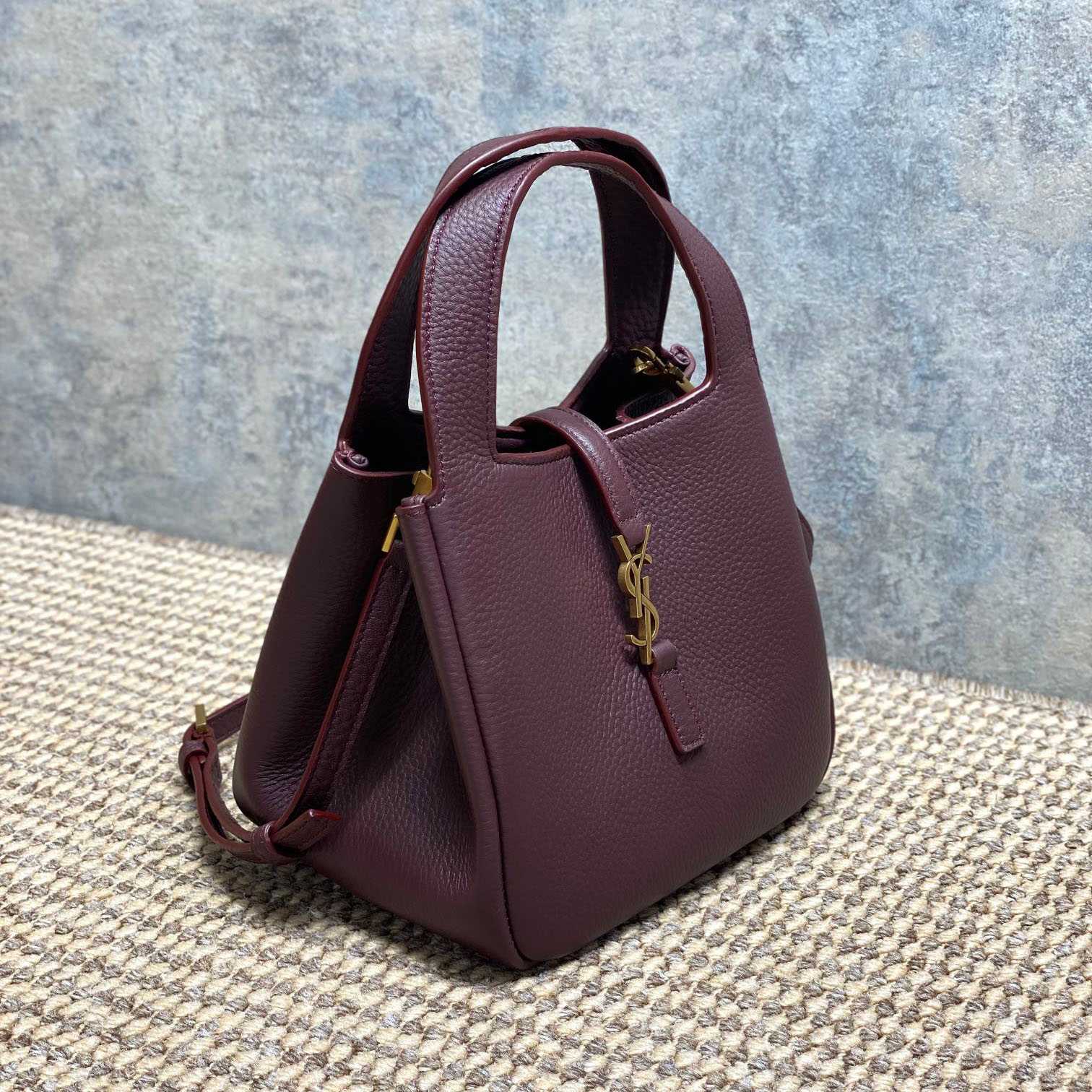 Saint Laurent LE 5 À 7 BABY BEA In Grained Leather - DesignerGu