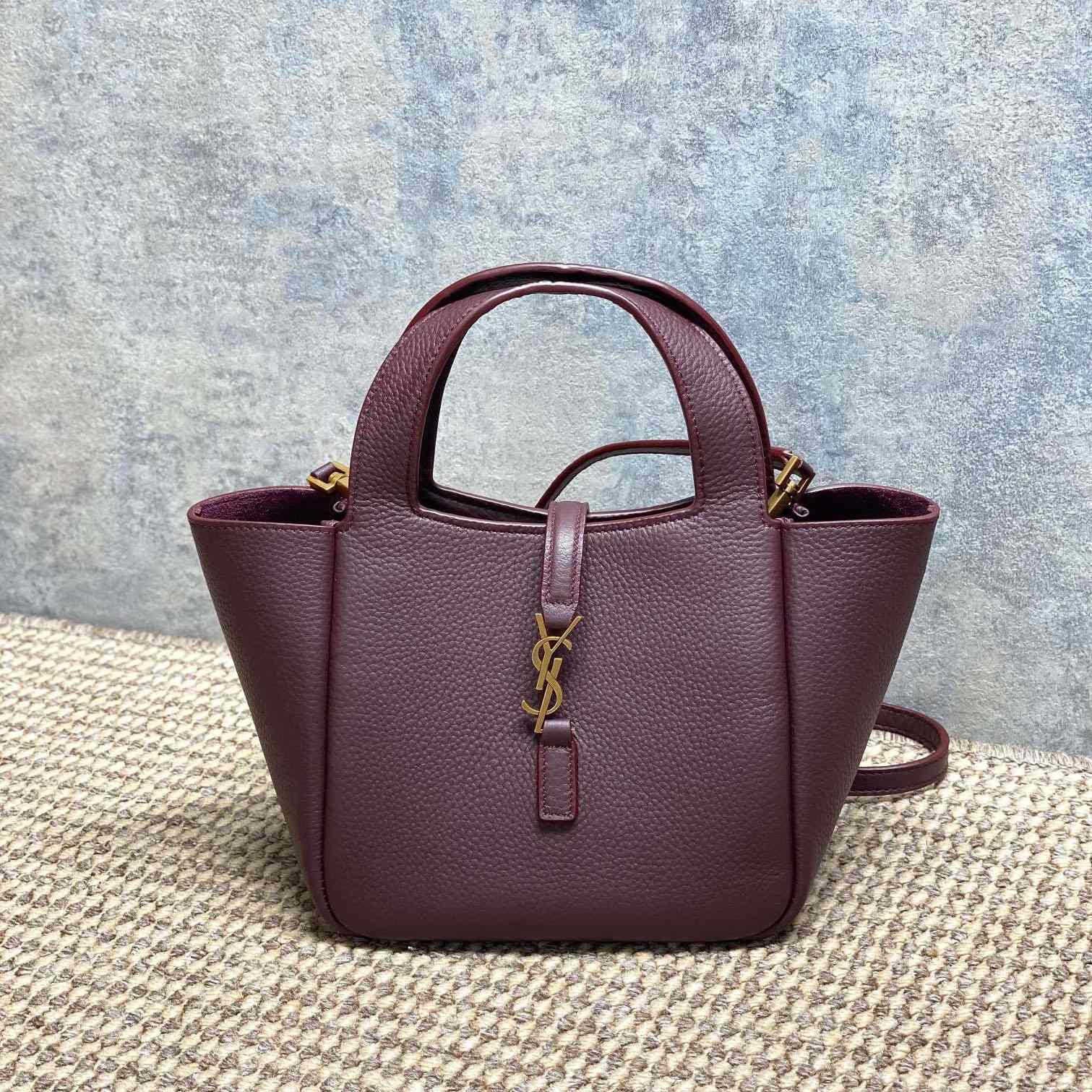 Saint Laurent LE 5 À 7 BABY BEA In Grained Leather - DesignerGu