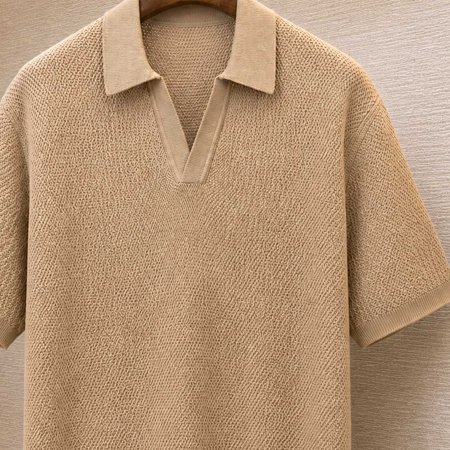 Zegna Premium Cotton Knit Johnny Collar Polo Sweater - DesignerGu