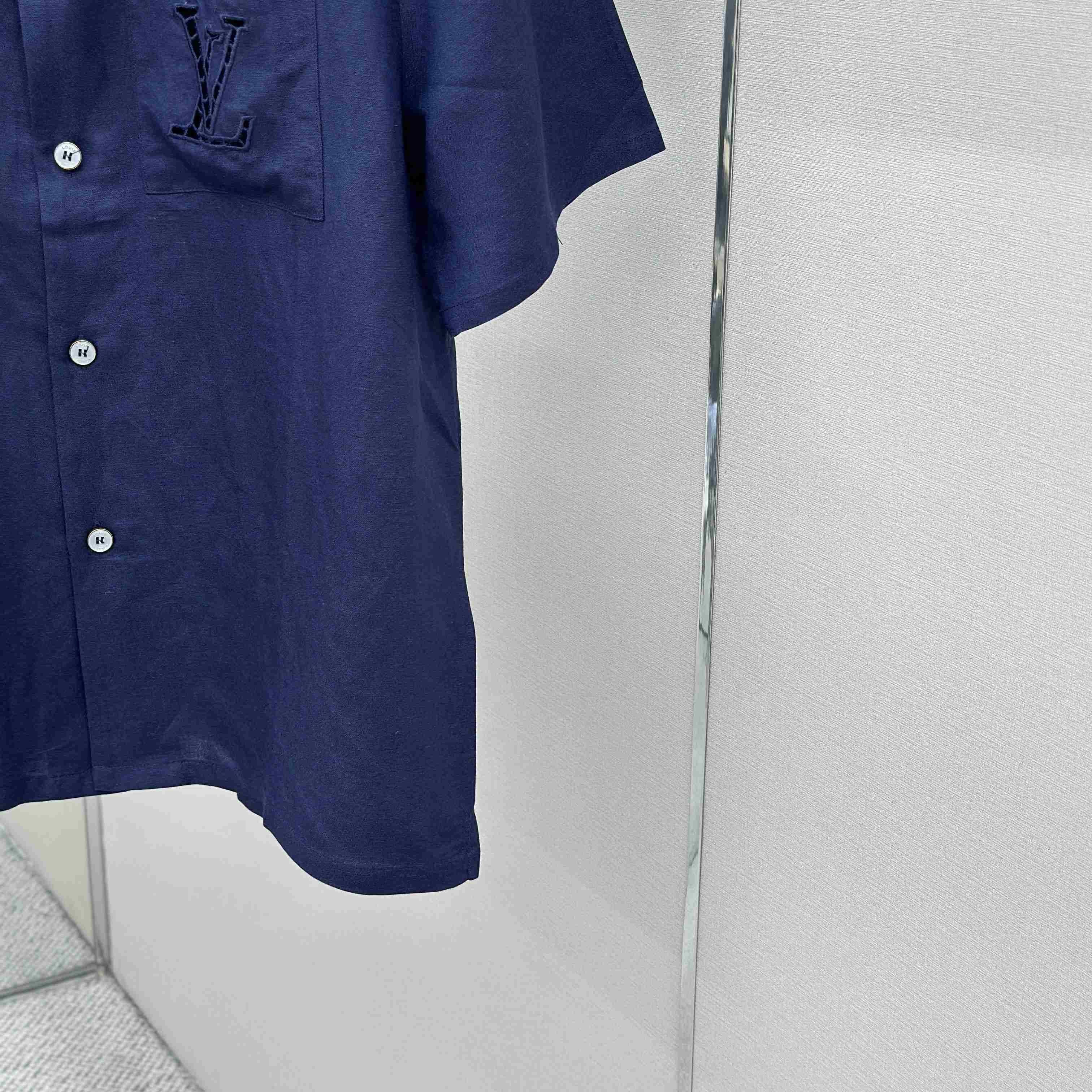 Louis Vuitton Embroidered Short-Sleeved Shirt - DesignerGu