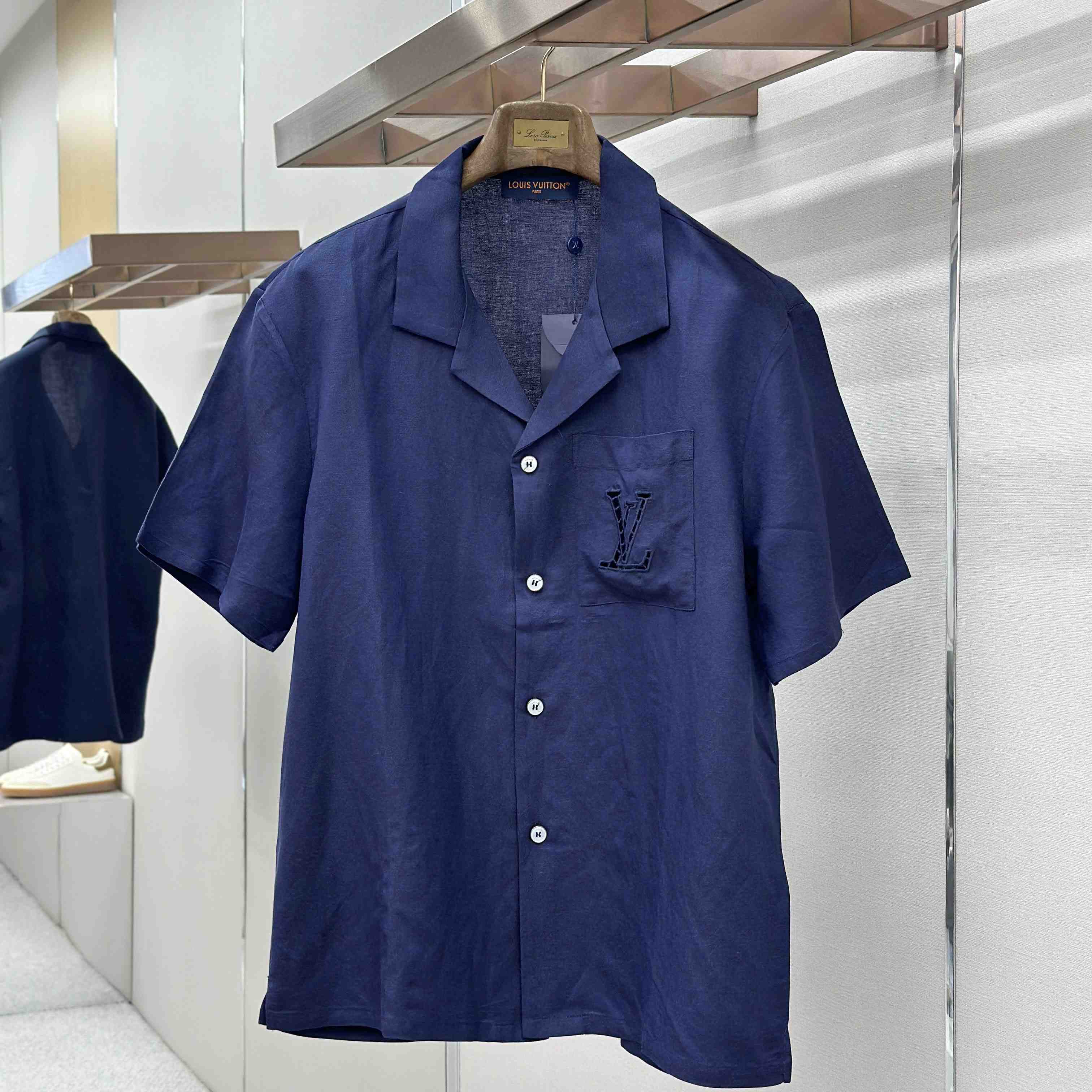 Louis Vuitton Embroidered Short-Sleeved Shirt - DesignerGu