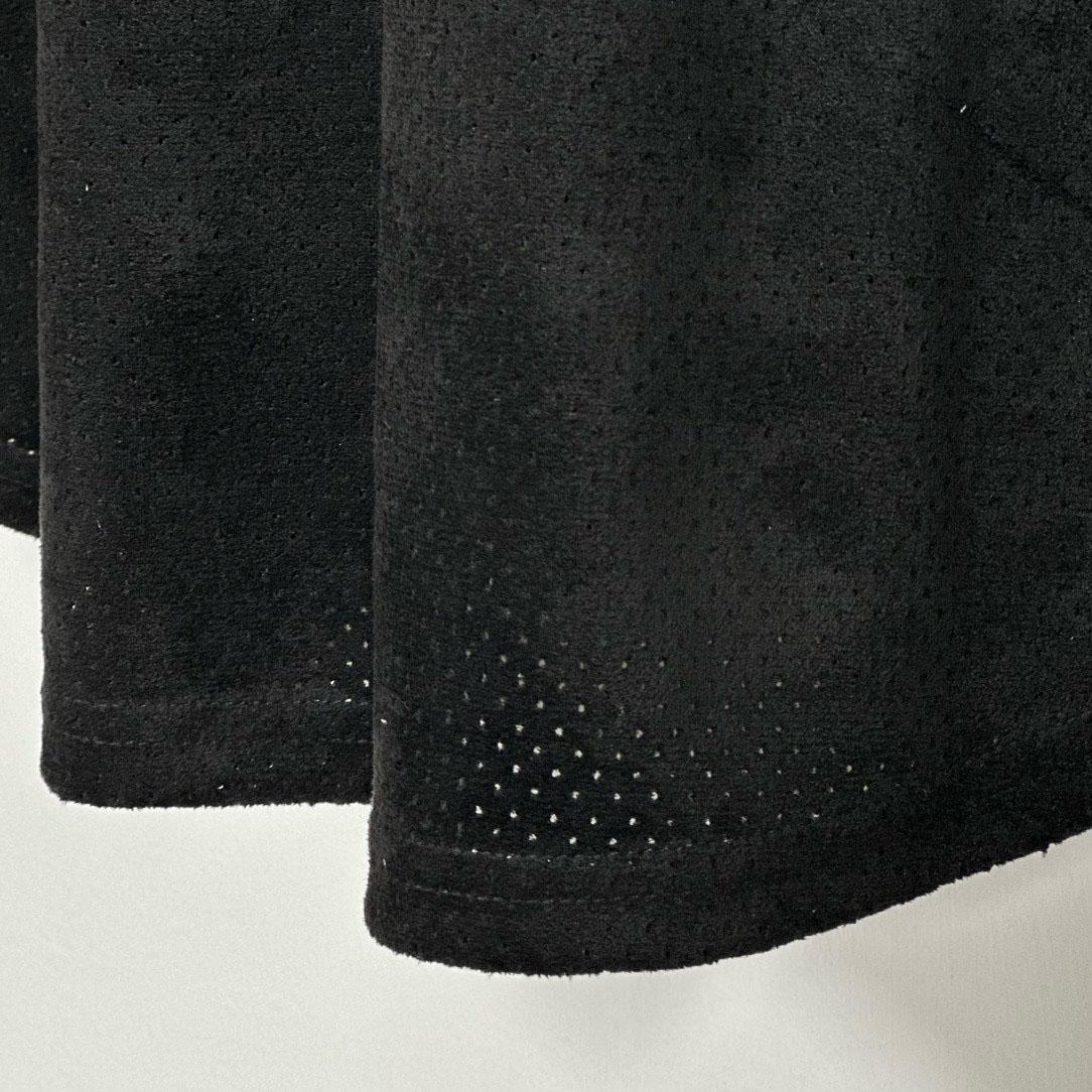 Supreme Ultrasuede Mesh Baseball Jersey 'Black' - DesignerGu
