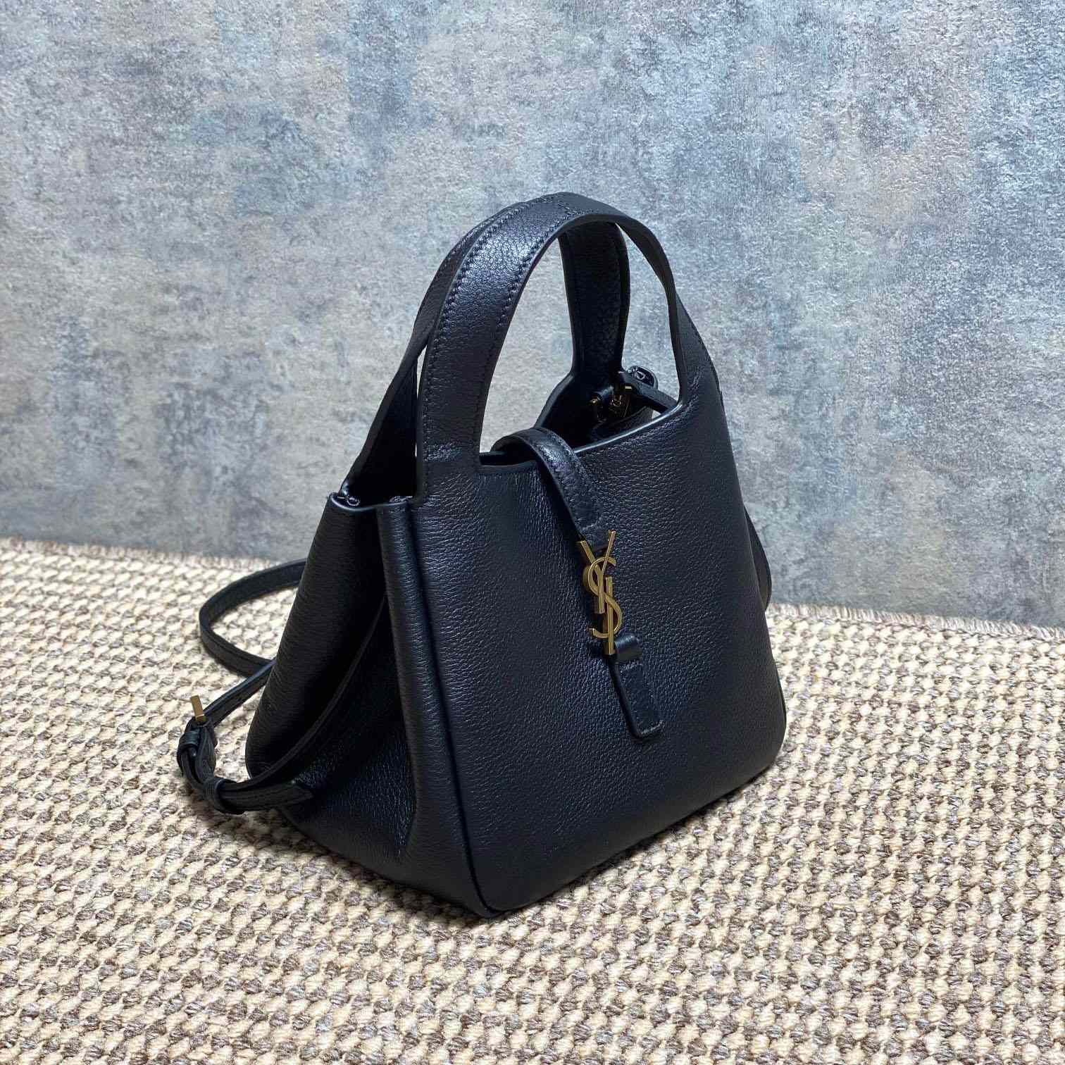 Saint Laurent LE 5 À 7 BABY BEA In Grained Leather - DesignerGu