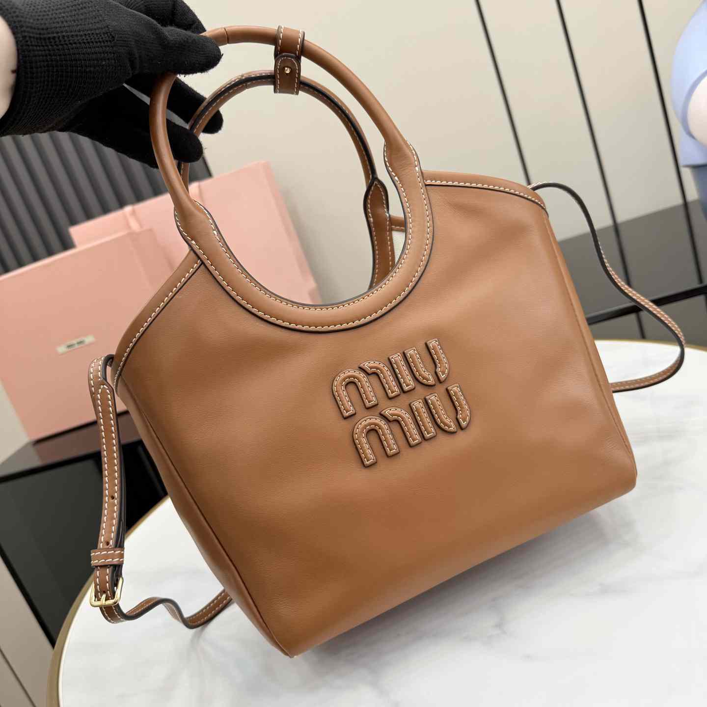Miu Miu IVY Leather Bag 5BG288 - DesignerGu