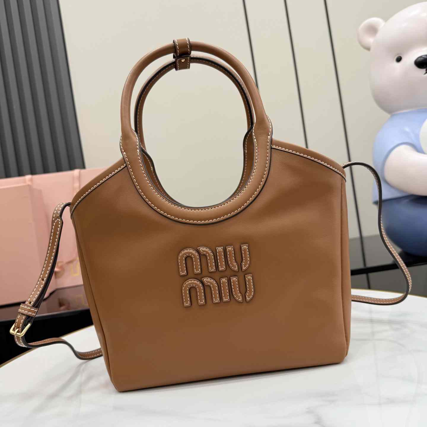 Miu Miu IVY Leather Bag 5BG288 - DesignerGu