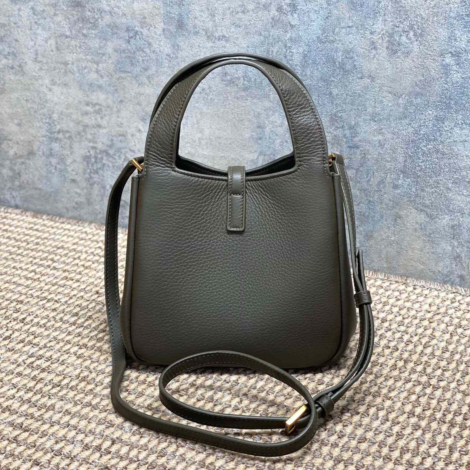 Saint Laurent LE 5 À 7 BABY BEA In Grained Leather - DesignerGu