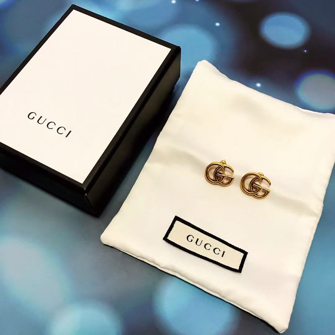 Gucci GG Marmont Stud Earrings - DesignerGu