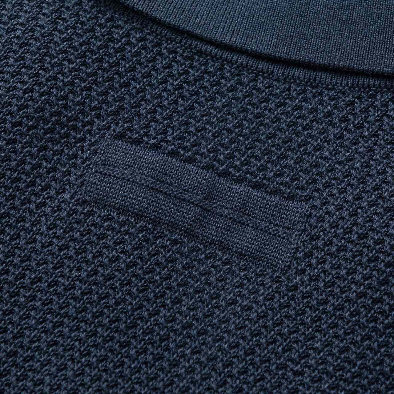 Zegna Premium Cotton Knit Johnny Collar Polo Sweater - DesignerGu