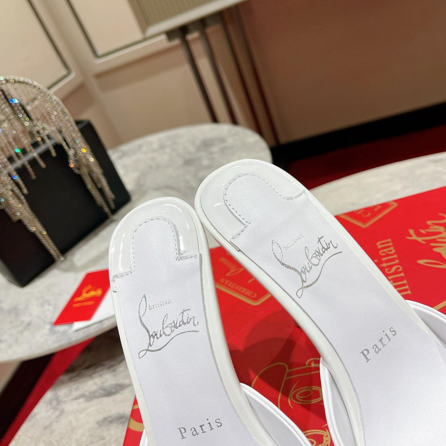 Christian Louboutin Me Dolly 100MM Patent Leather Mules - DesignerGu