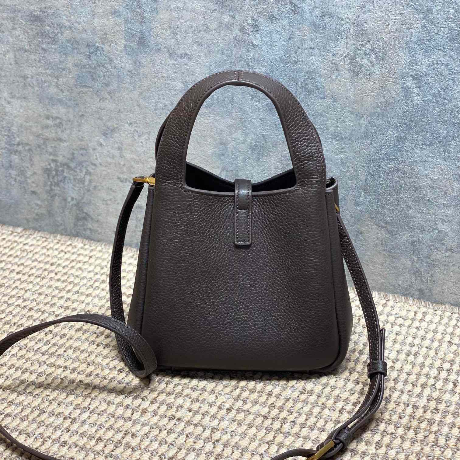 Saint Laurent LE 5 À 7 BABY BEA In Grained Leather - DesignerGu