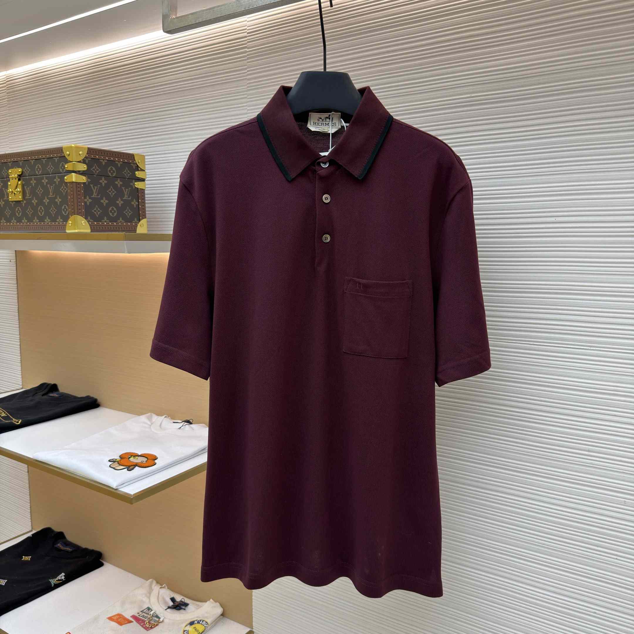 Hermes "Piqures Sellier" Polo Shirt - DesignerGu