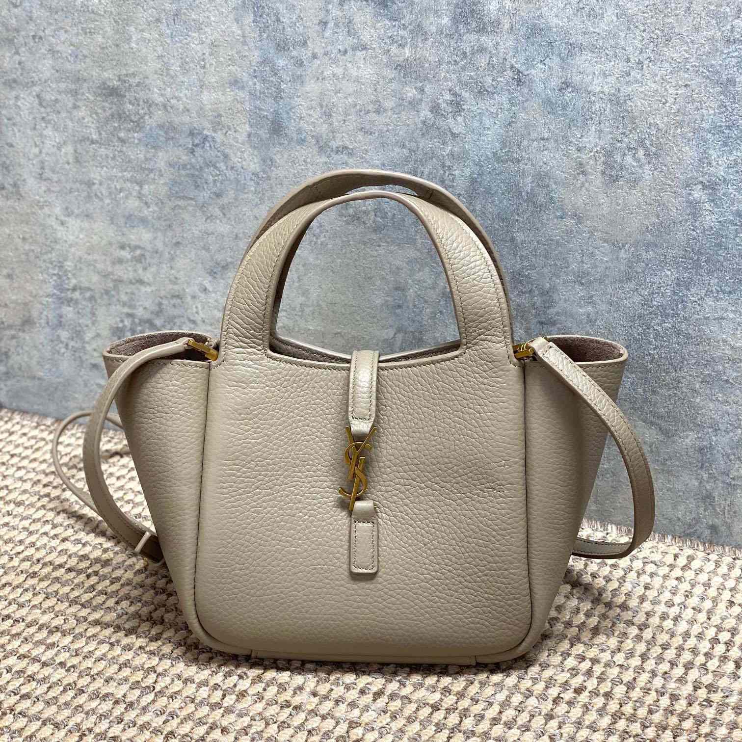 Saint Laurent LE 5 À 7 BABY BEA In Grained Leather - DesignerGu