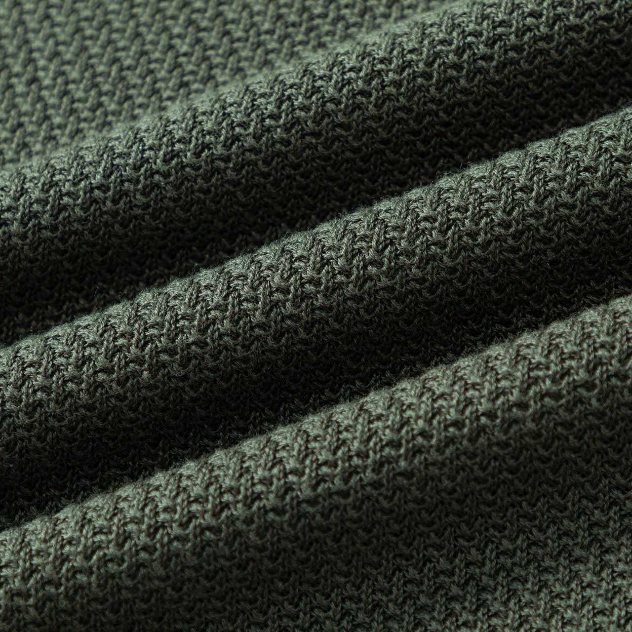 Zegna Premium Cotton Knit Johnny Collar Polo Sweater - DesignerGu