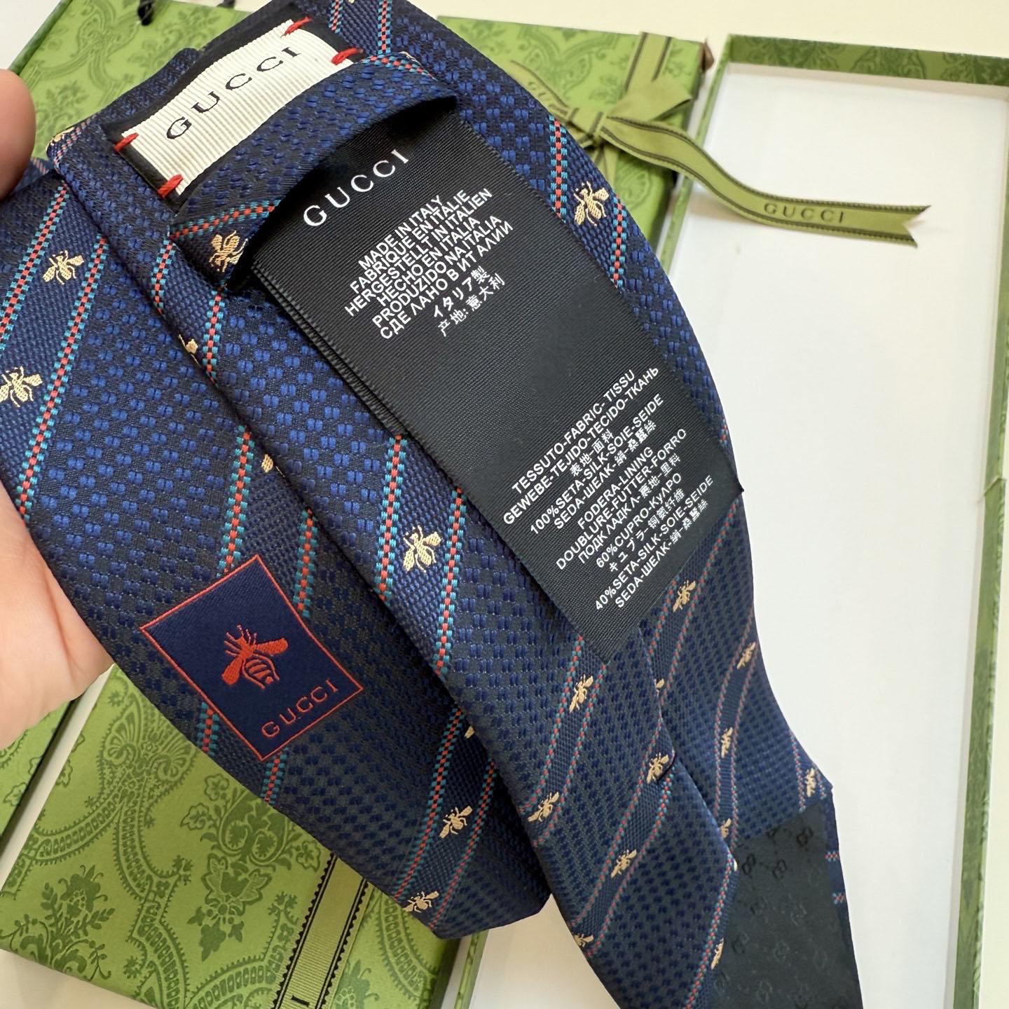 Gucci Bee And Web Silk Jacquard Tie - DesignerGu