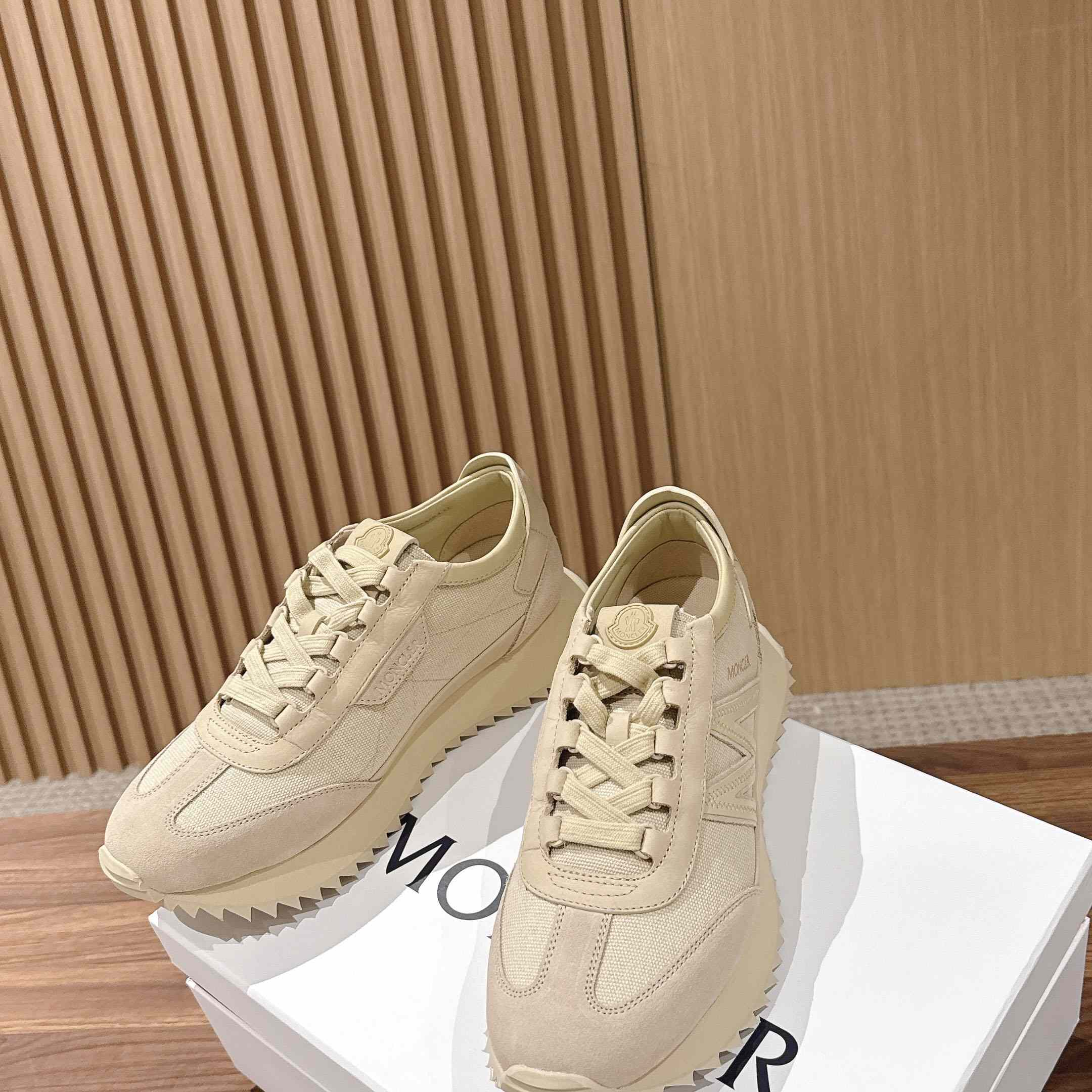 Moncler Pacey2 Suede & Nubuck Sneakers - DesignerGu