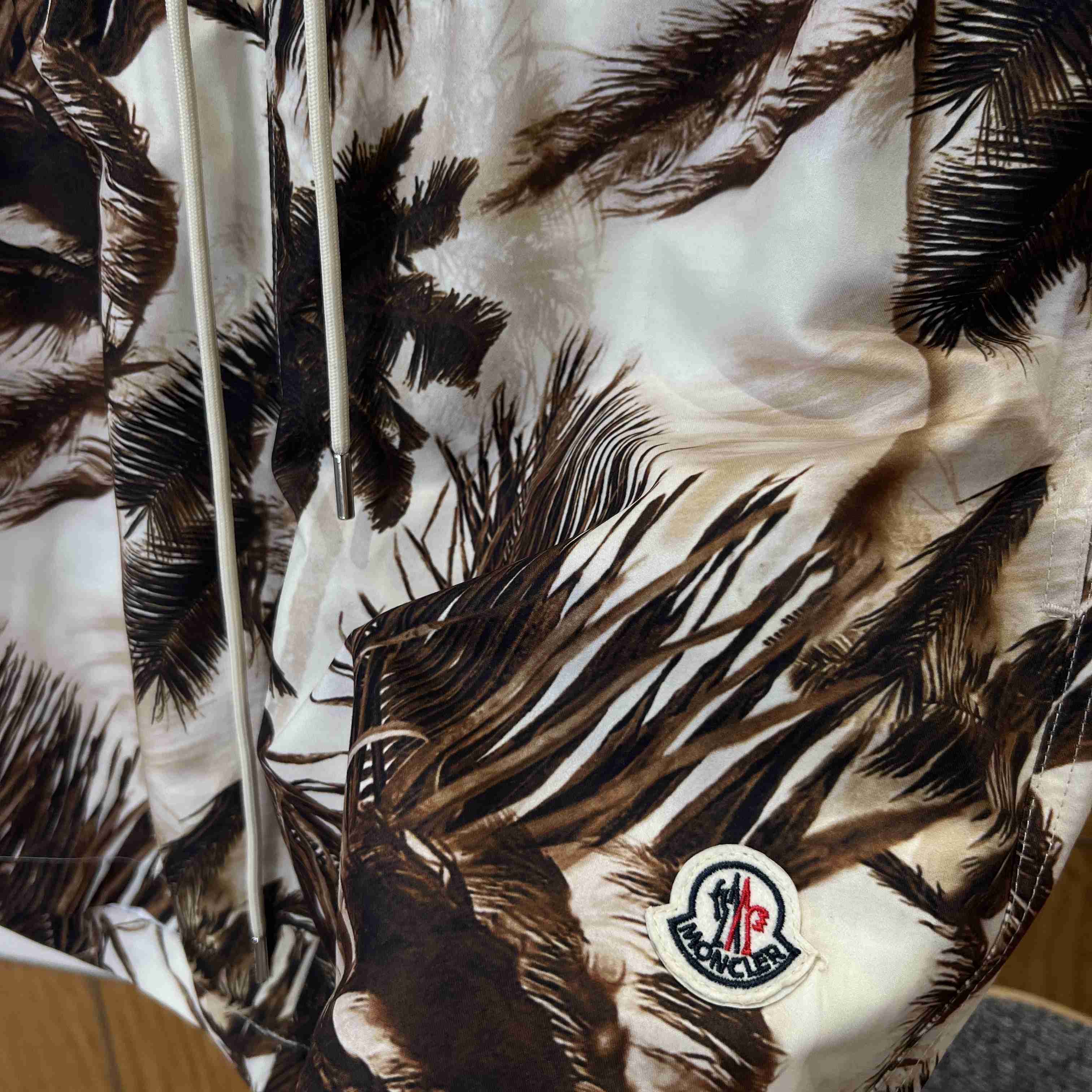Moncler Tropical-Print Swim Shorts - DesignerGu