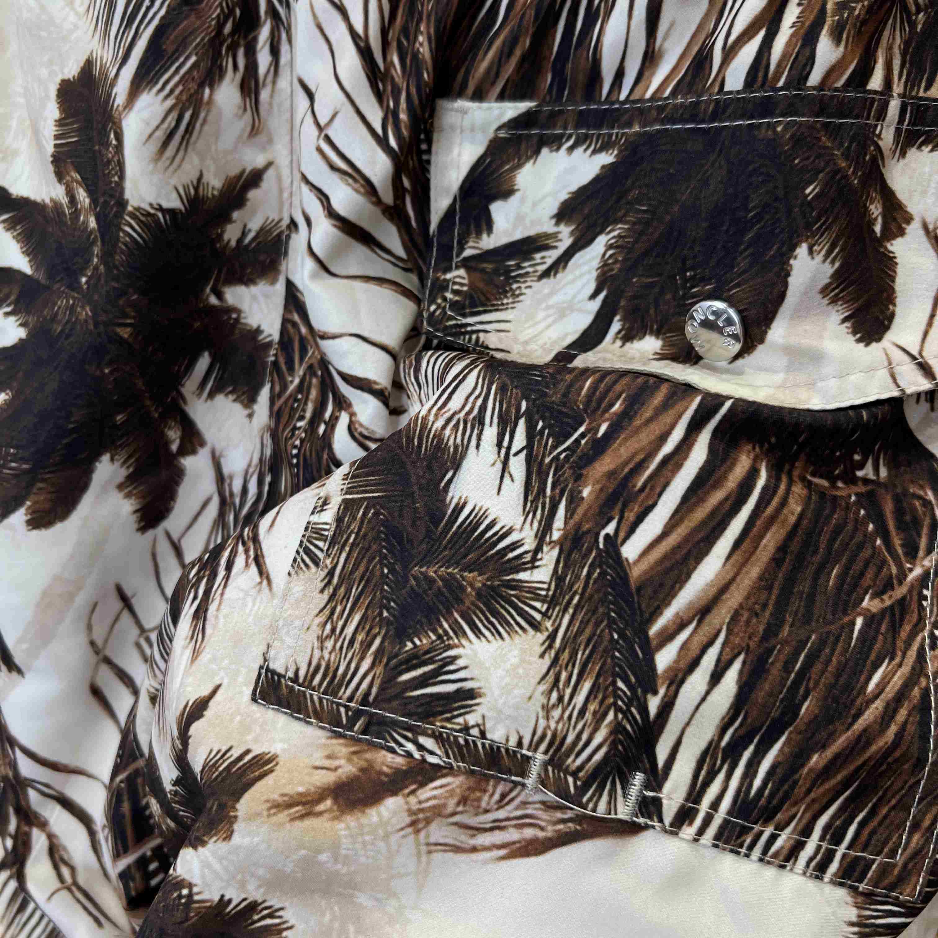 Moncler Tropical-Print Swim Shorts - DesignerGu