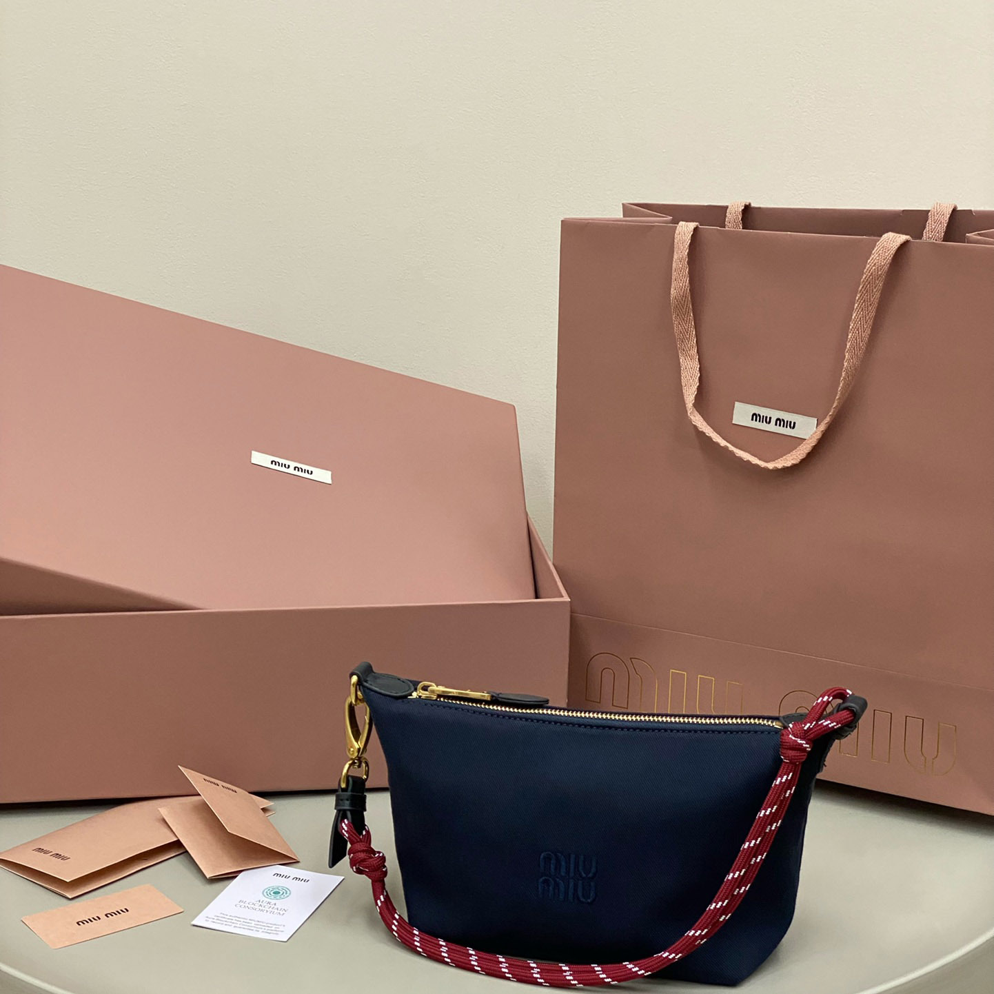 Miu Miu Gabardine Pouch - DesignerGu