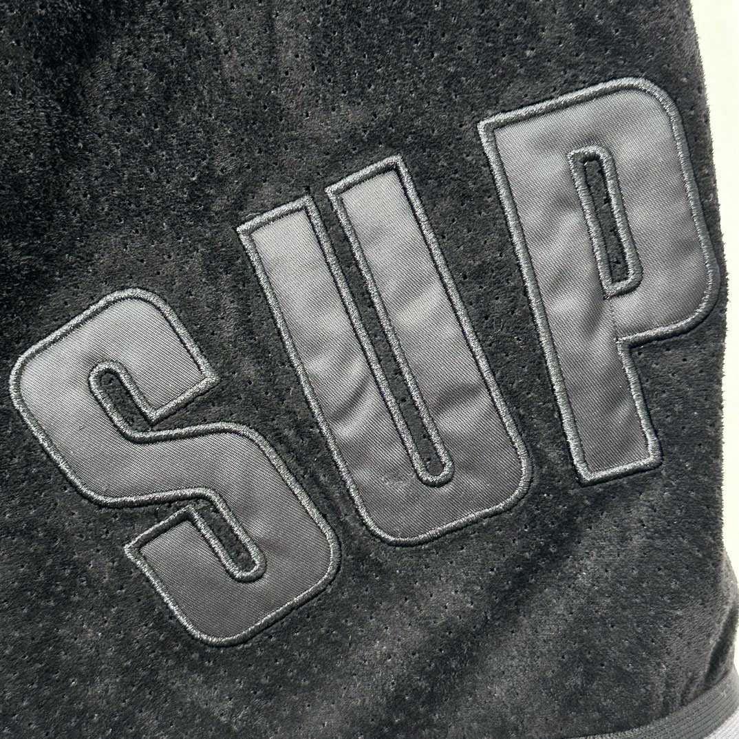 Supreme Ultrasuede Mesh Short 'Black' - DesignerGu
