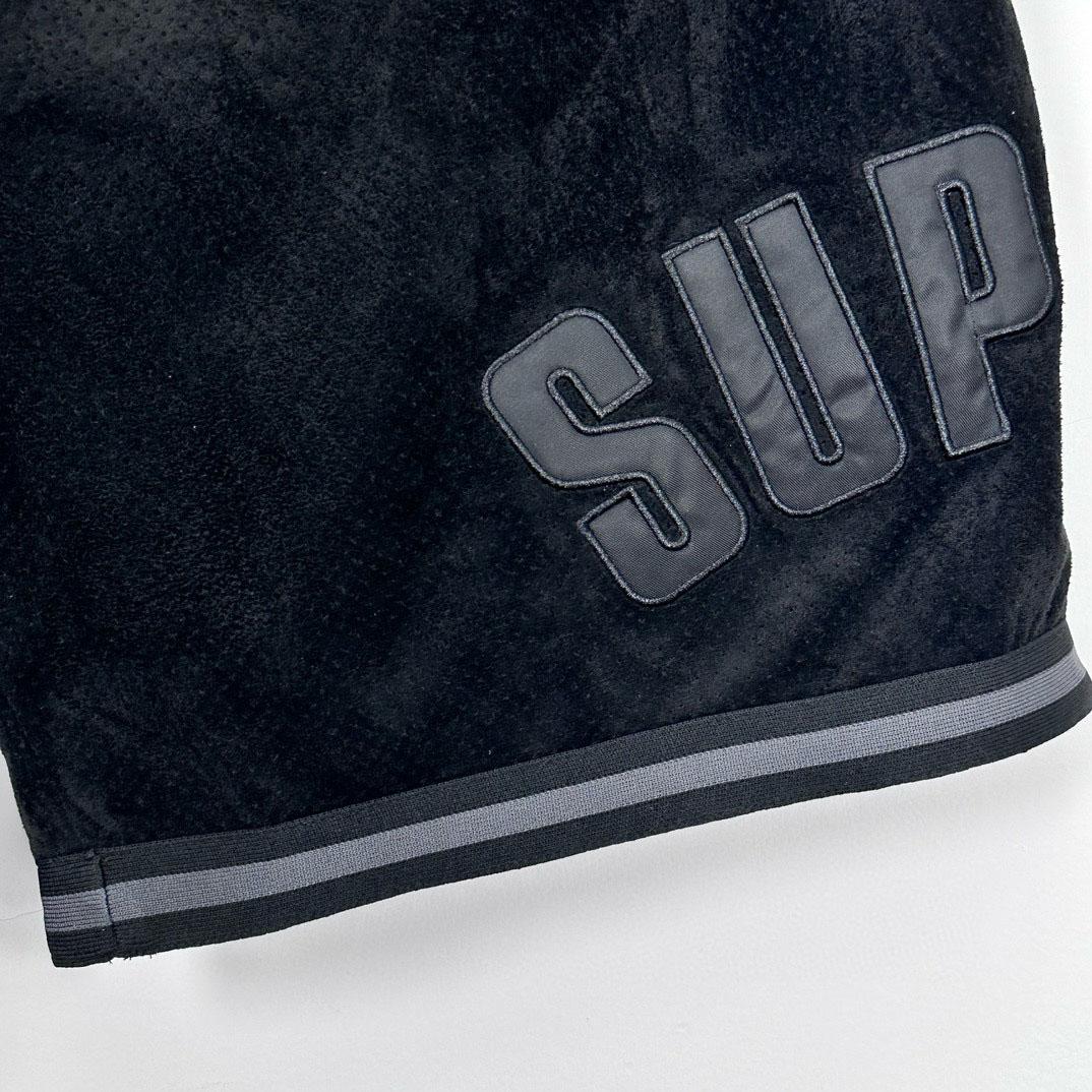 Supreme Ultrasuede Mesh Short 'Black' - DesignerGu