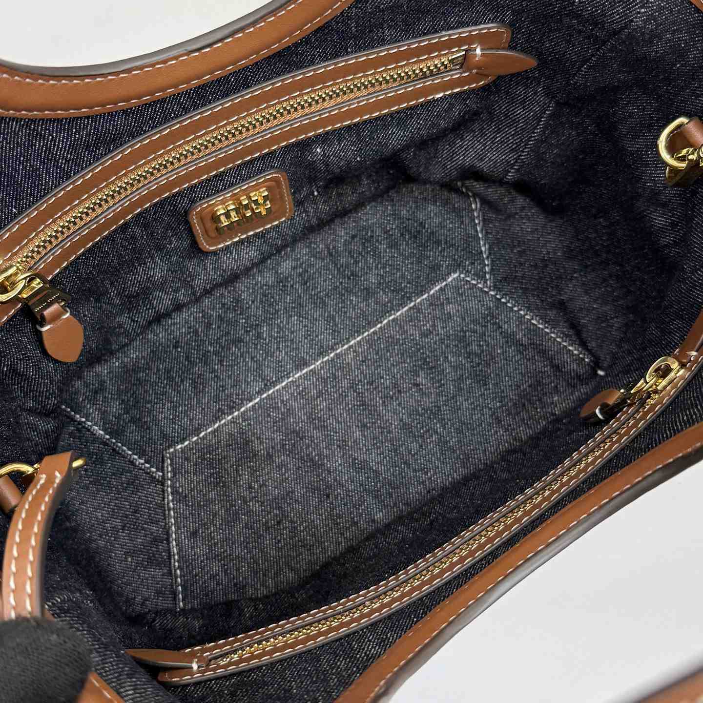 Miu Miu Lvy Denim Bag 5BG288 - DesignerGu