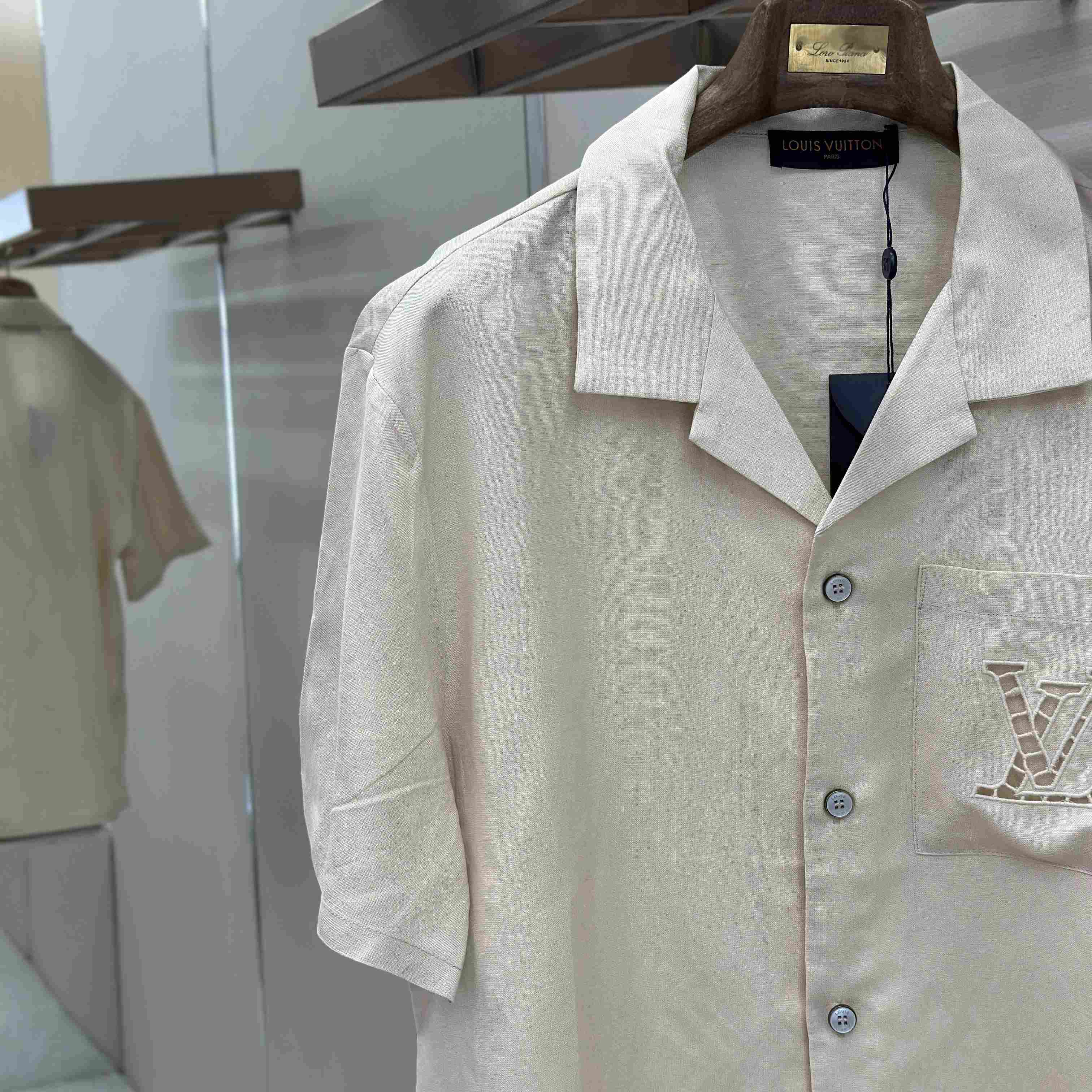 Louis Vuitton Embroidered Short-Sleeved Shirt - DesignerGu