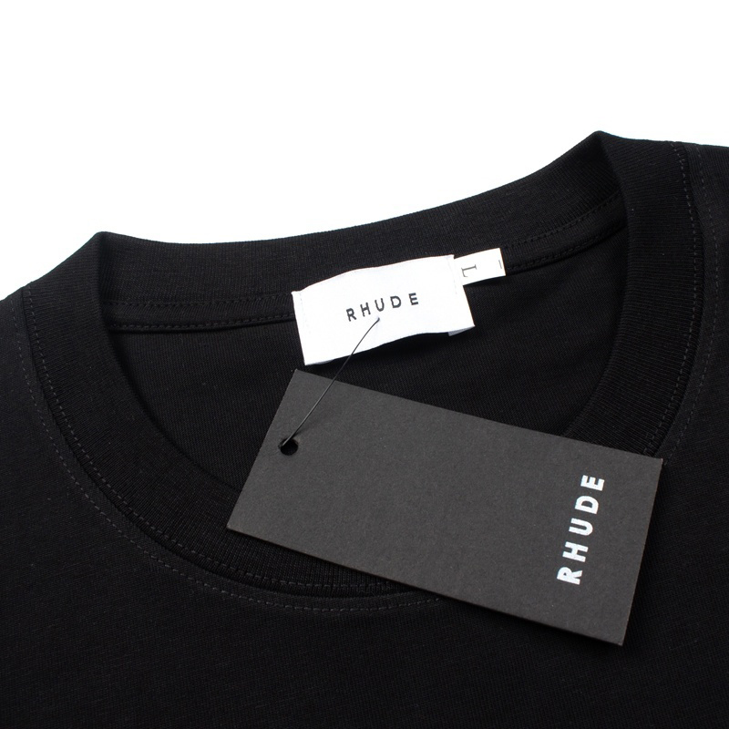Rhude Cotswold Crest Tee 'Black' - DesignerGu