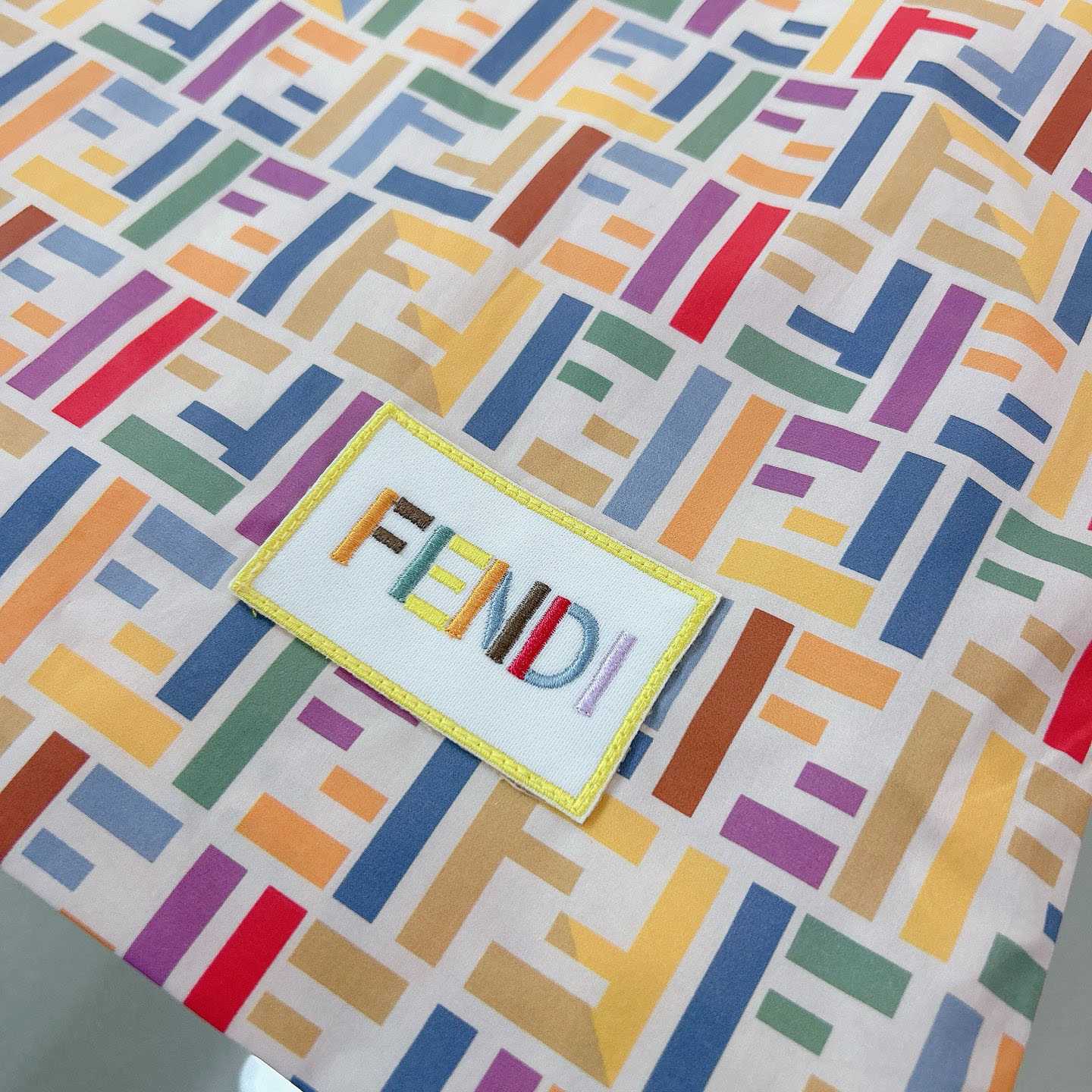 Fendi Multicolor Cotton Poplin Baby Dress - DesignerGu