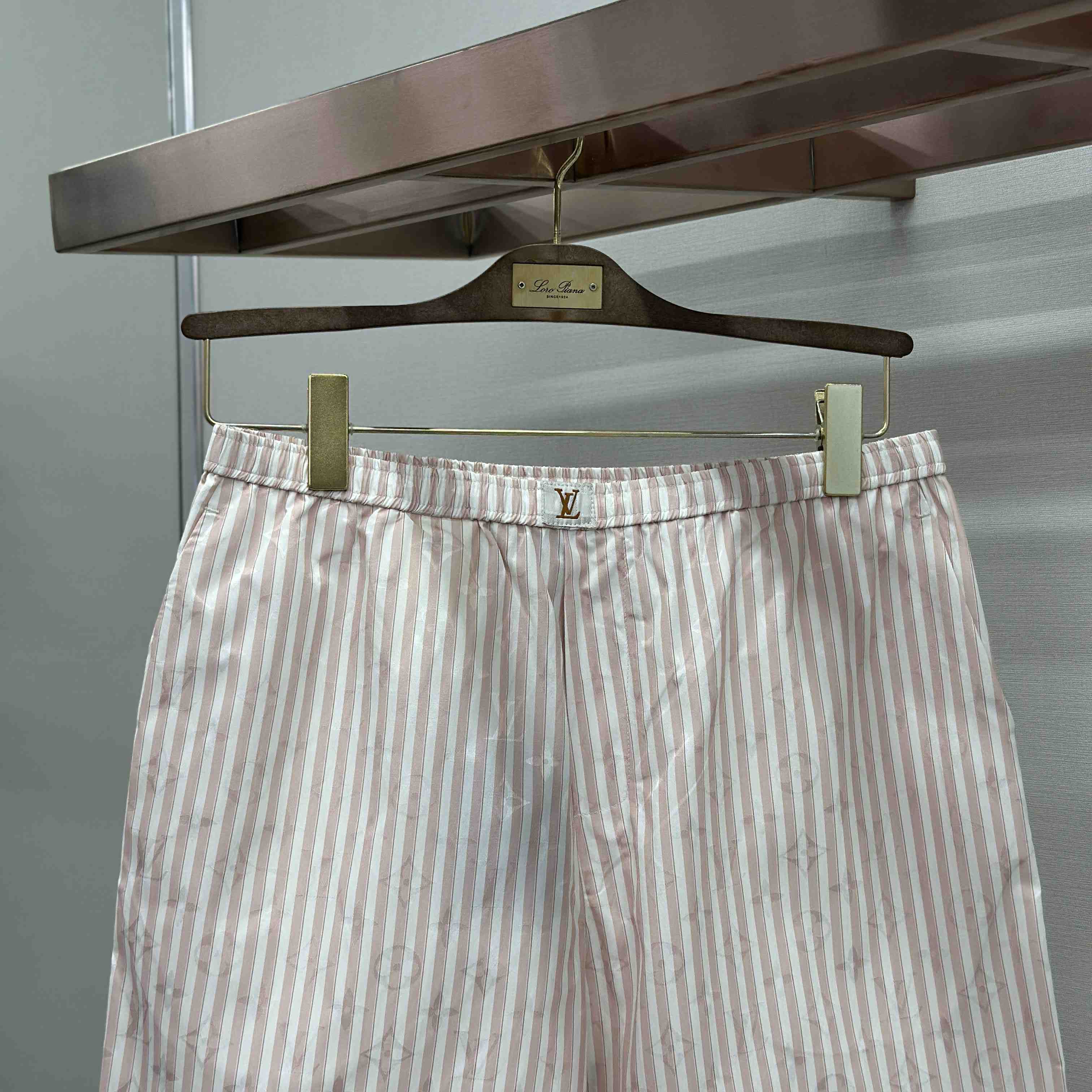 Louis Vuitton Monogram Striped Silk Boxer Shorts 1AK75D - DesignerGu