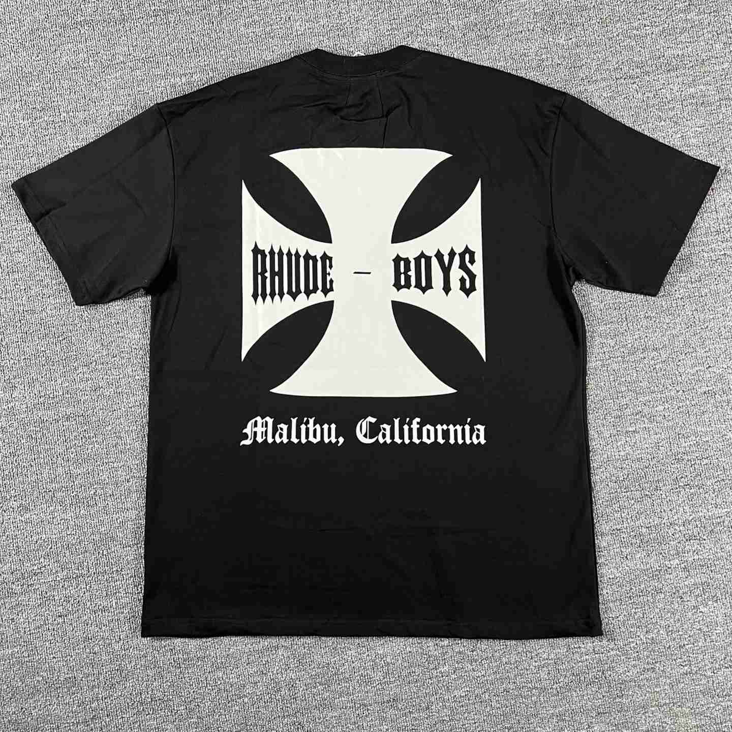Rhude  Boys Tee 'Black' - DesignerGu