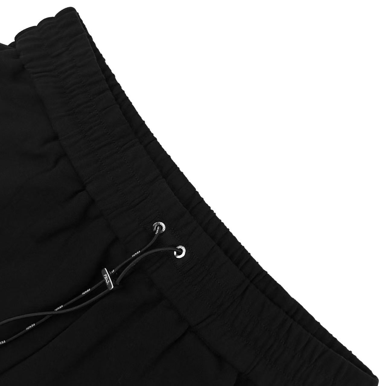 Fendi Black Technical Cotton Shorts - DesignerGu