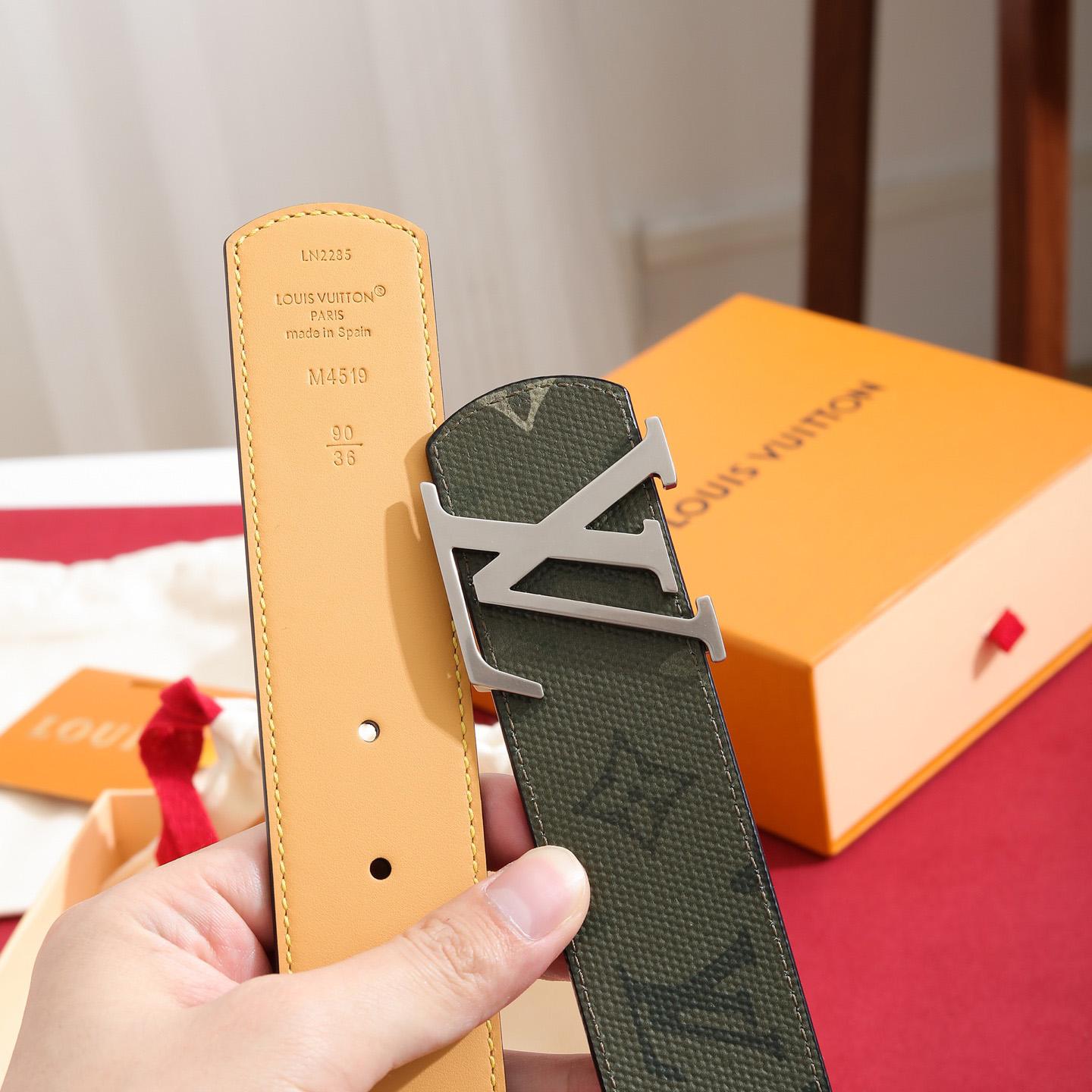 Louis Vuitton LV Initiales Monogram Surplus 40mm Belt - DesignerGu