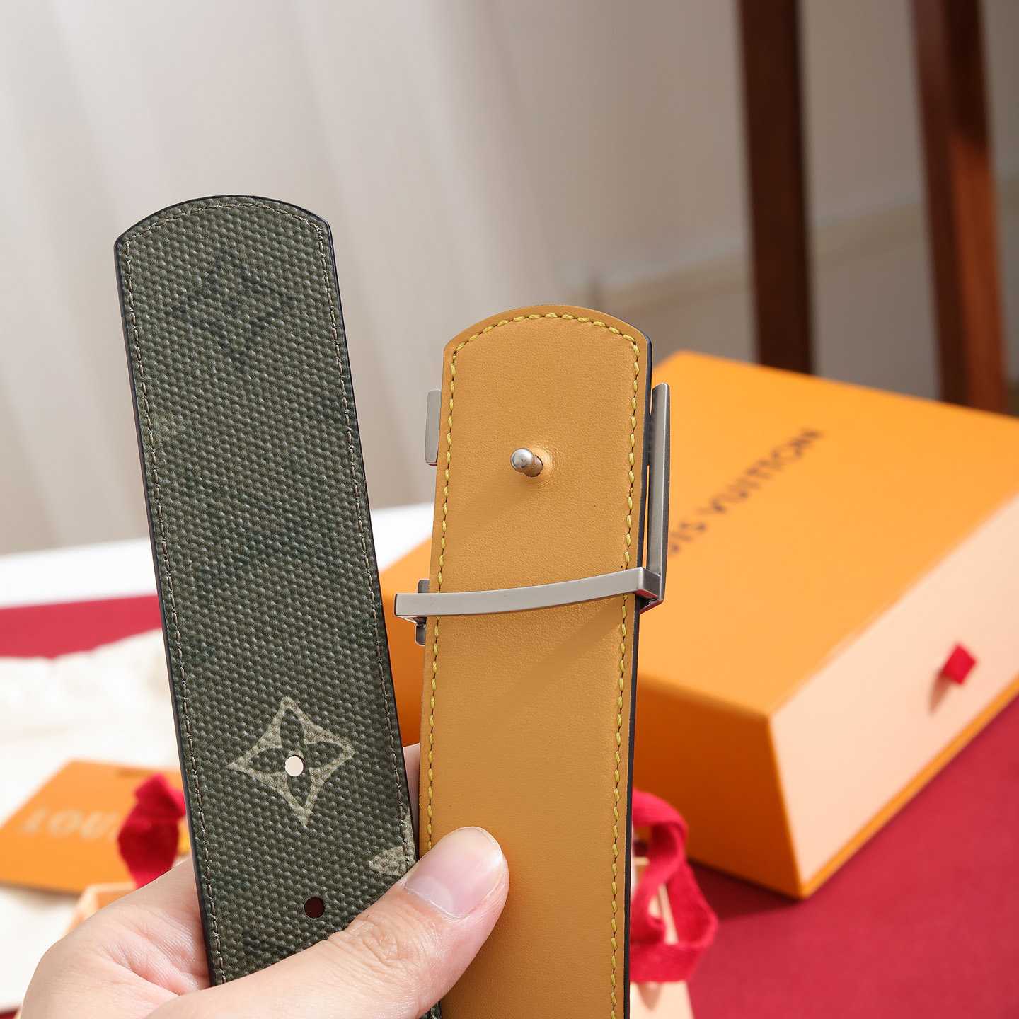Louis Vuitton LV Initiales Monogram Surplus 40mm Belt - DesignerGu