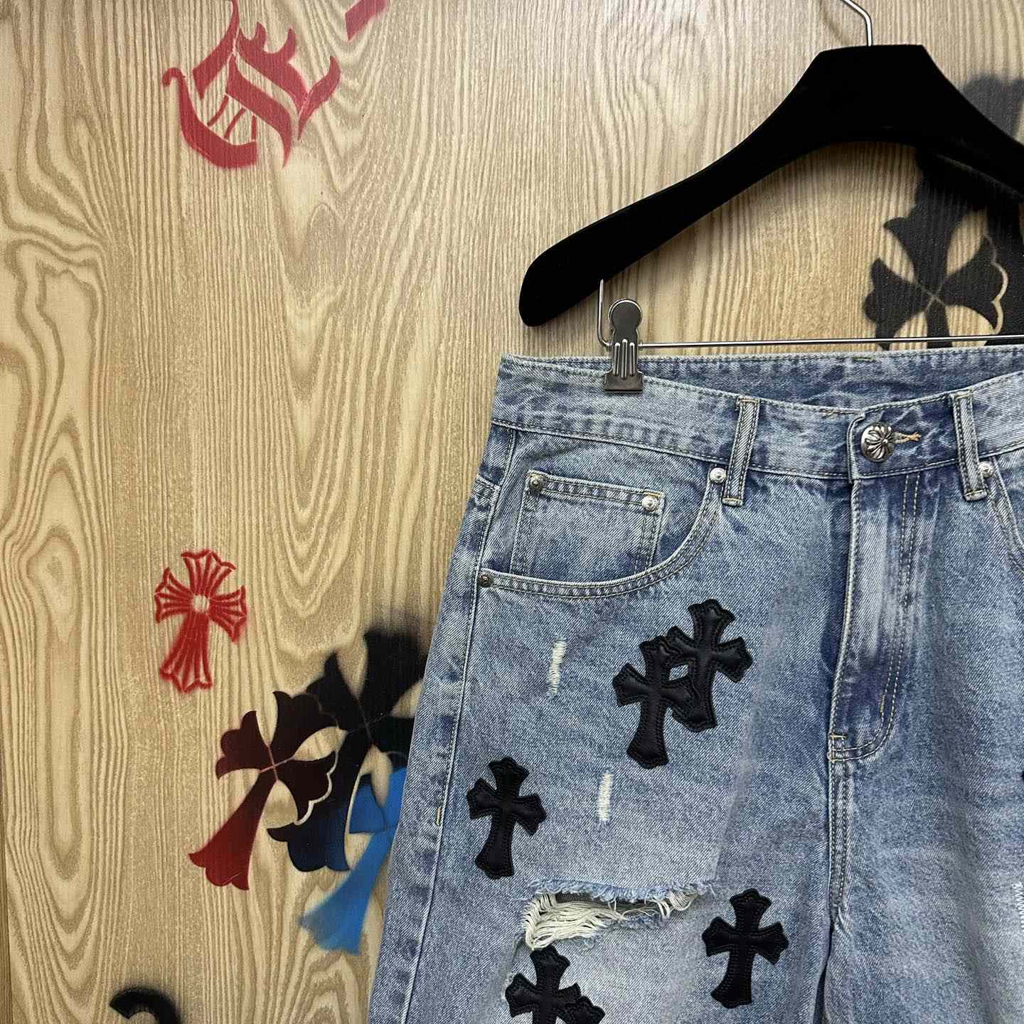 Chrome Hearts Denim Shorts - DesignerGu