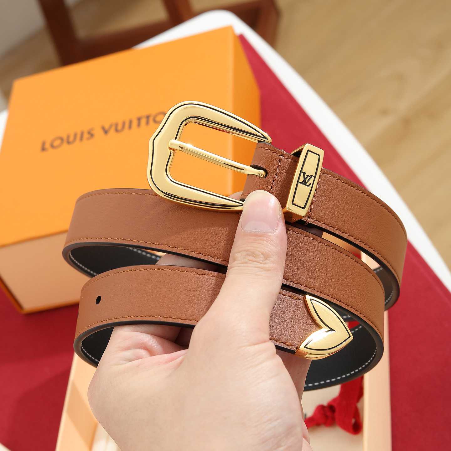 Louis Vuitton LV Dust 25mm Belt - DesignerGu