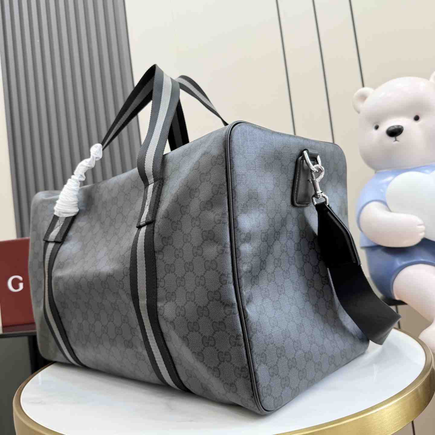 Gucci Medium Duffle Bag With Web A00BC5 - DesignerGu