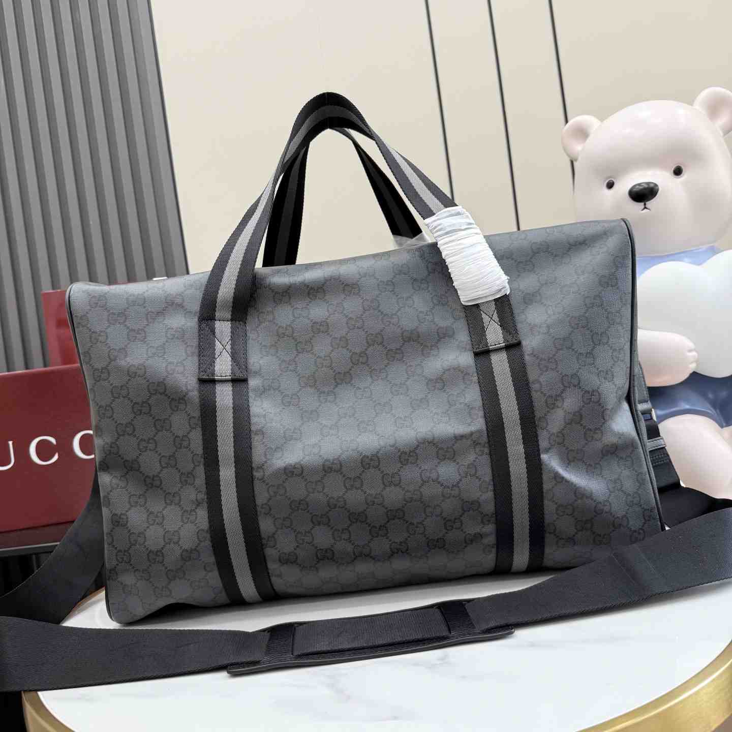 Gucci Medium Duffle Bag With Web A00BC5 - DesignerGu