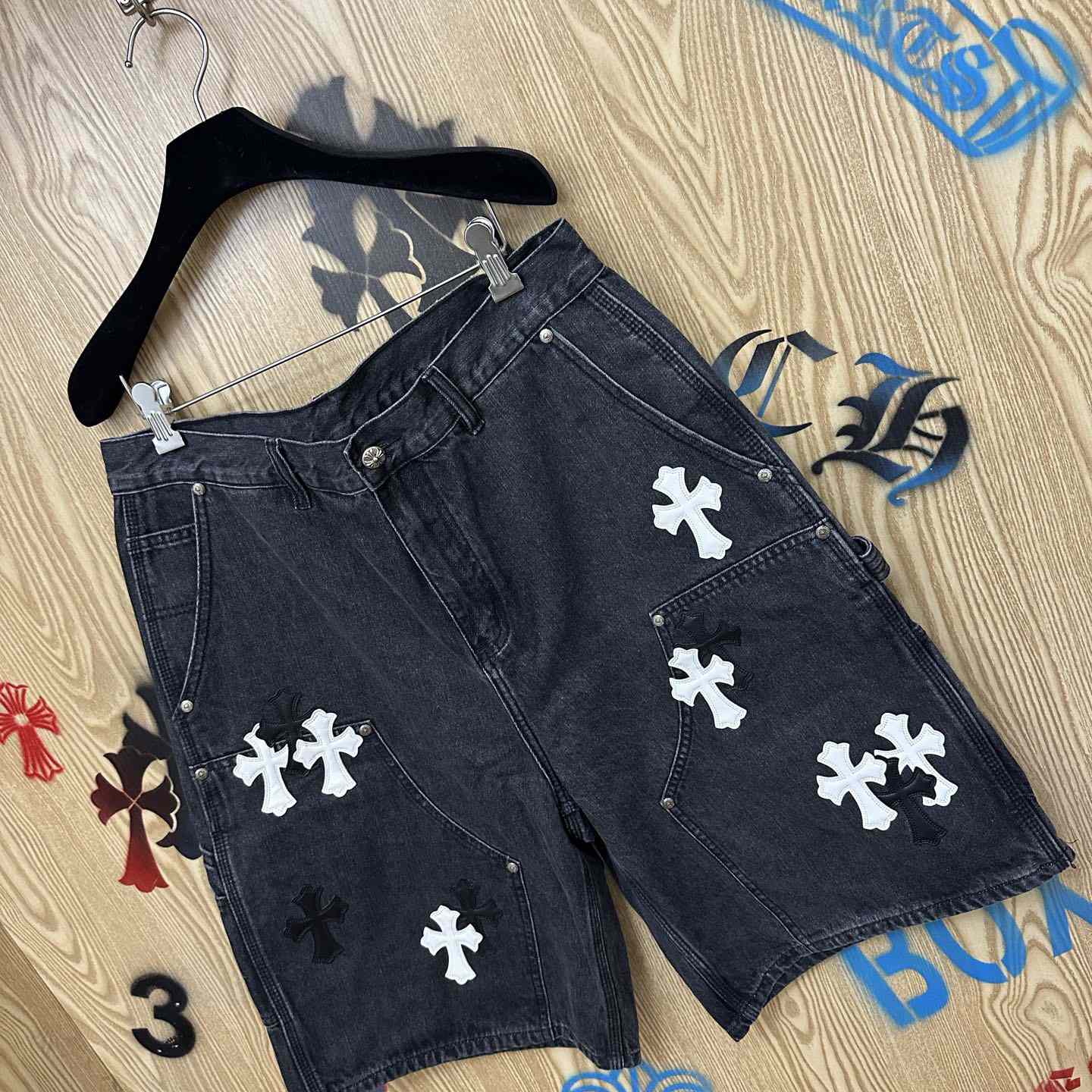 Chrome Hearts Denim Shorts - DesignerGu