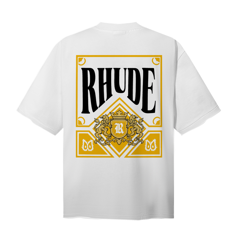 Rhude Playing Card Tee  'White' - DesignerGu