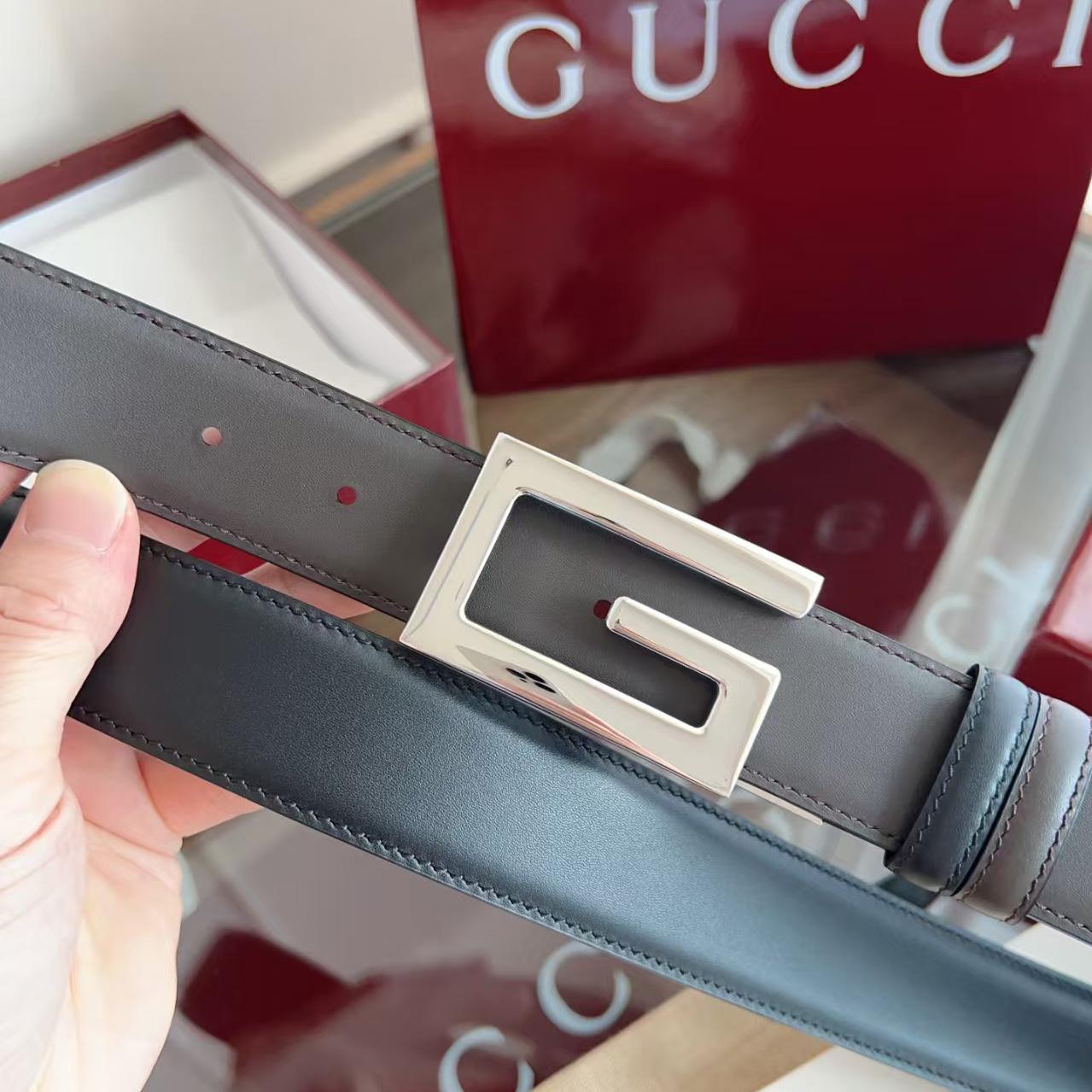 Gucci Reversible Belt With Square G Buckle - DesignerGu
