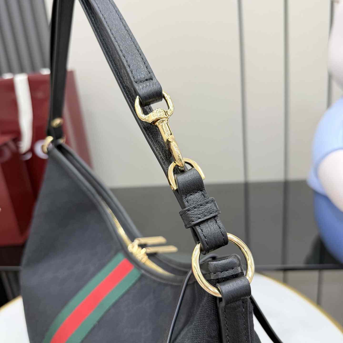 Gucci Large Shoulder Bag With Web A008NS - DesignerGu