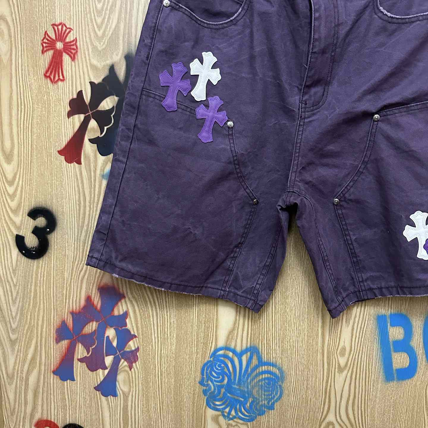 Chrome Hearts Denim Shorts - DesignerGu