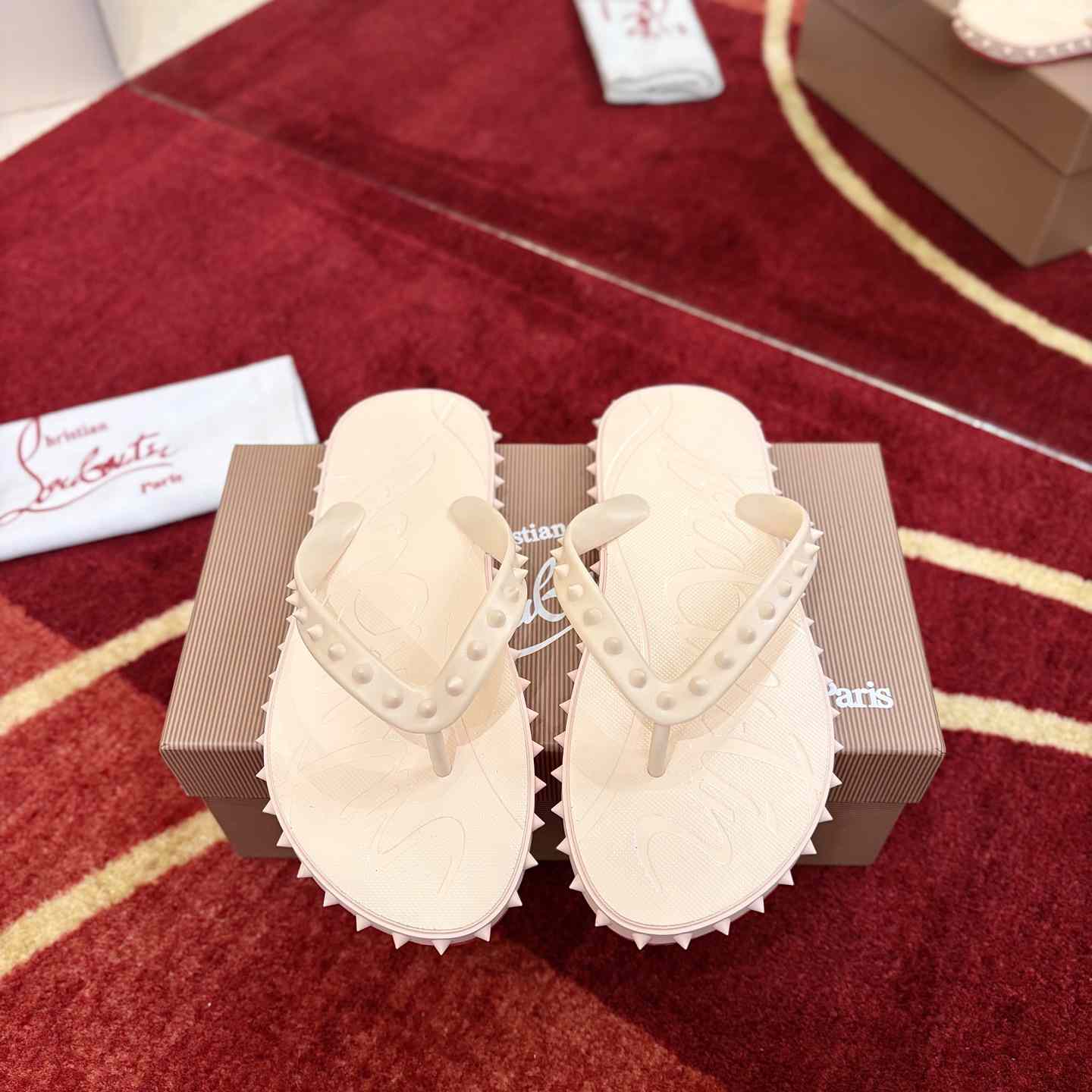 Christian Louboutin Super Loubi Flip Flops - DesignerGu