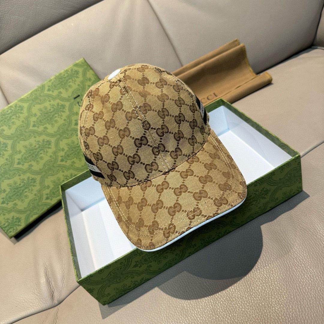 Gucci GG Cotton Canvas Baseball Hat - DesignerGu
