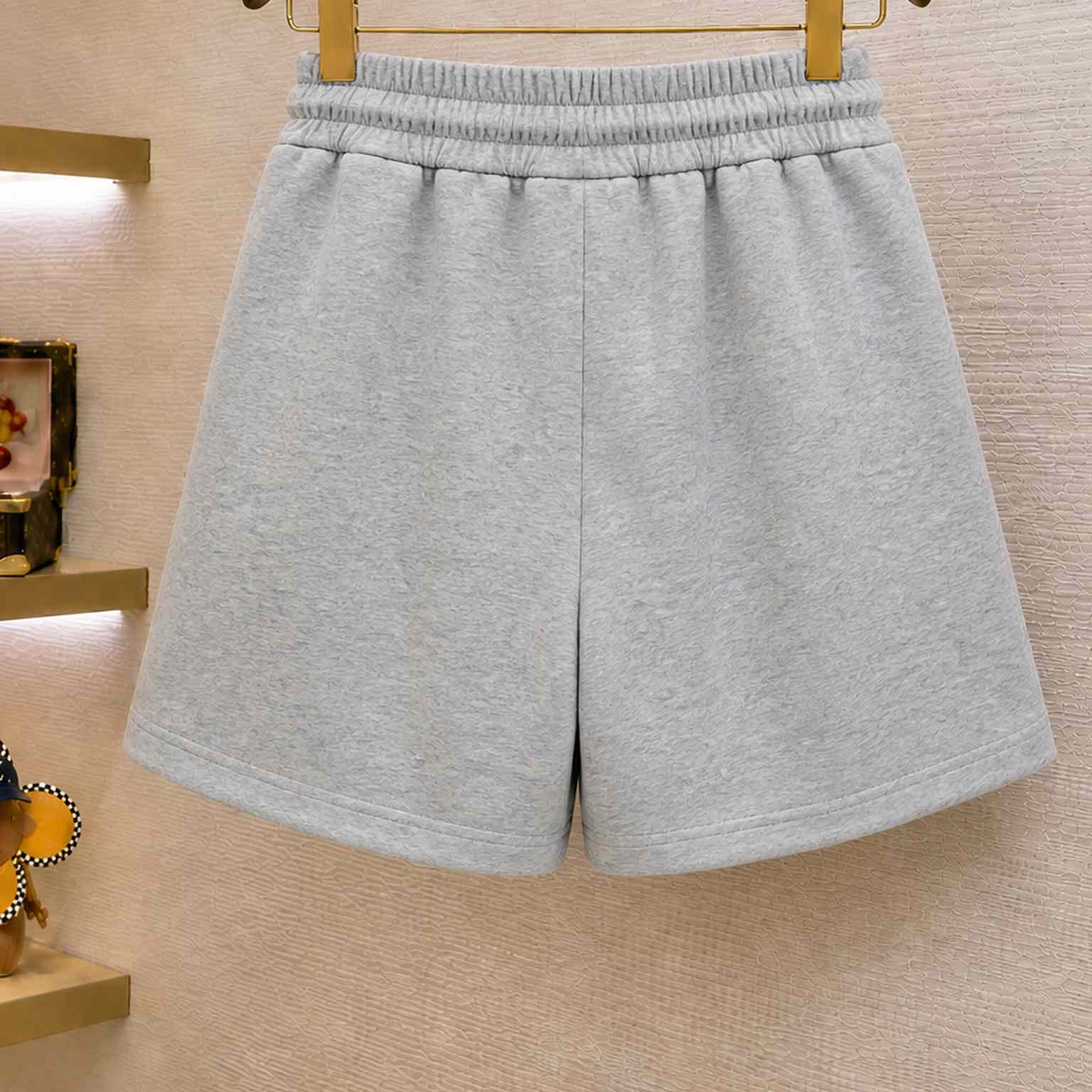 Miu Miu Gray Jersey Shorts - DesignerGu