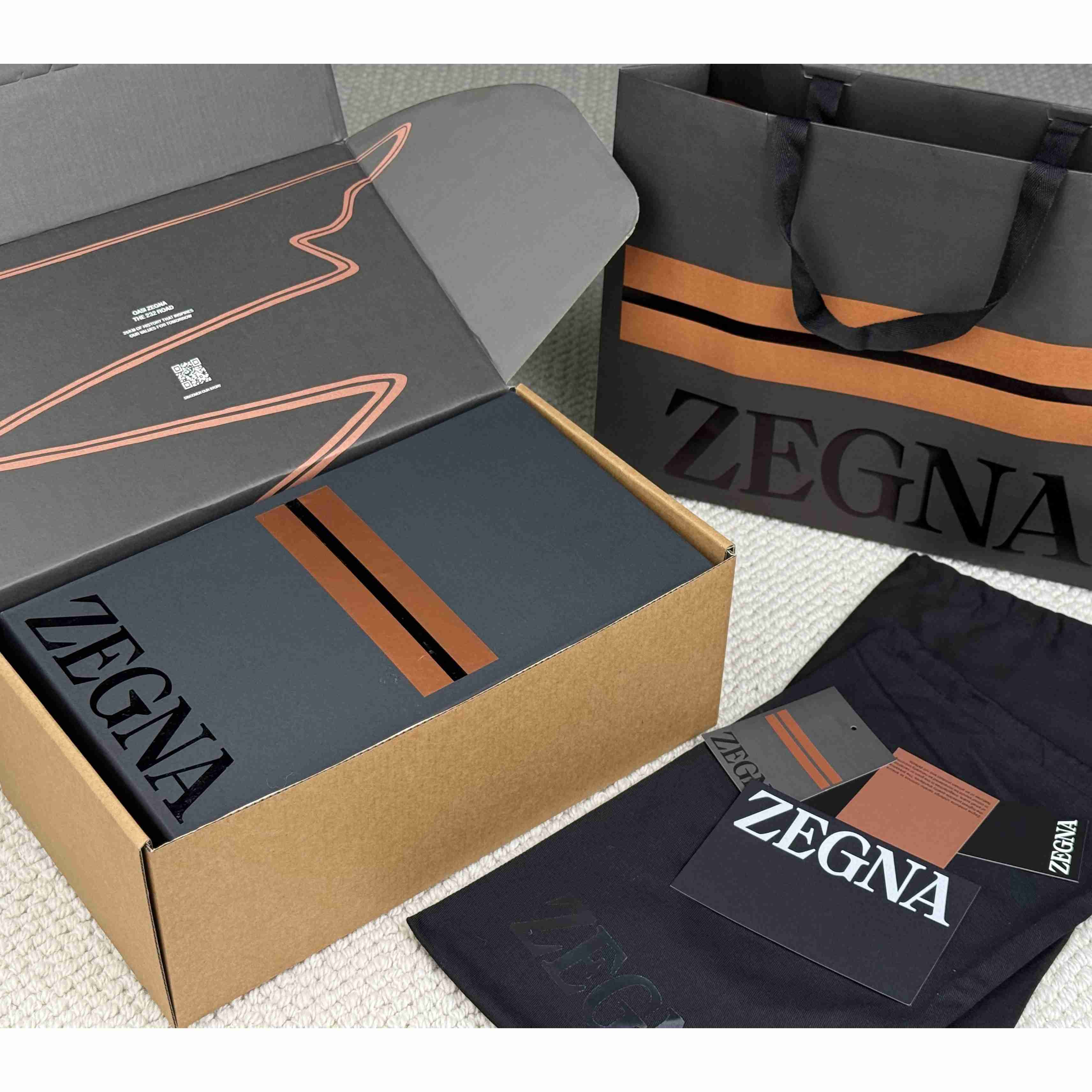 Zegna Triple Stitch Calfskin Sneaker - DesignerGu