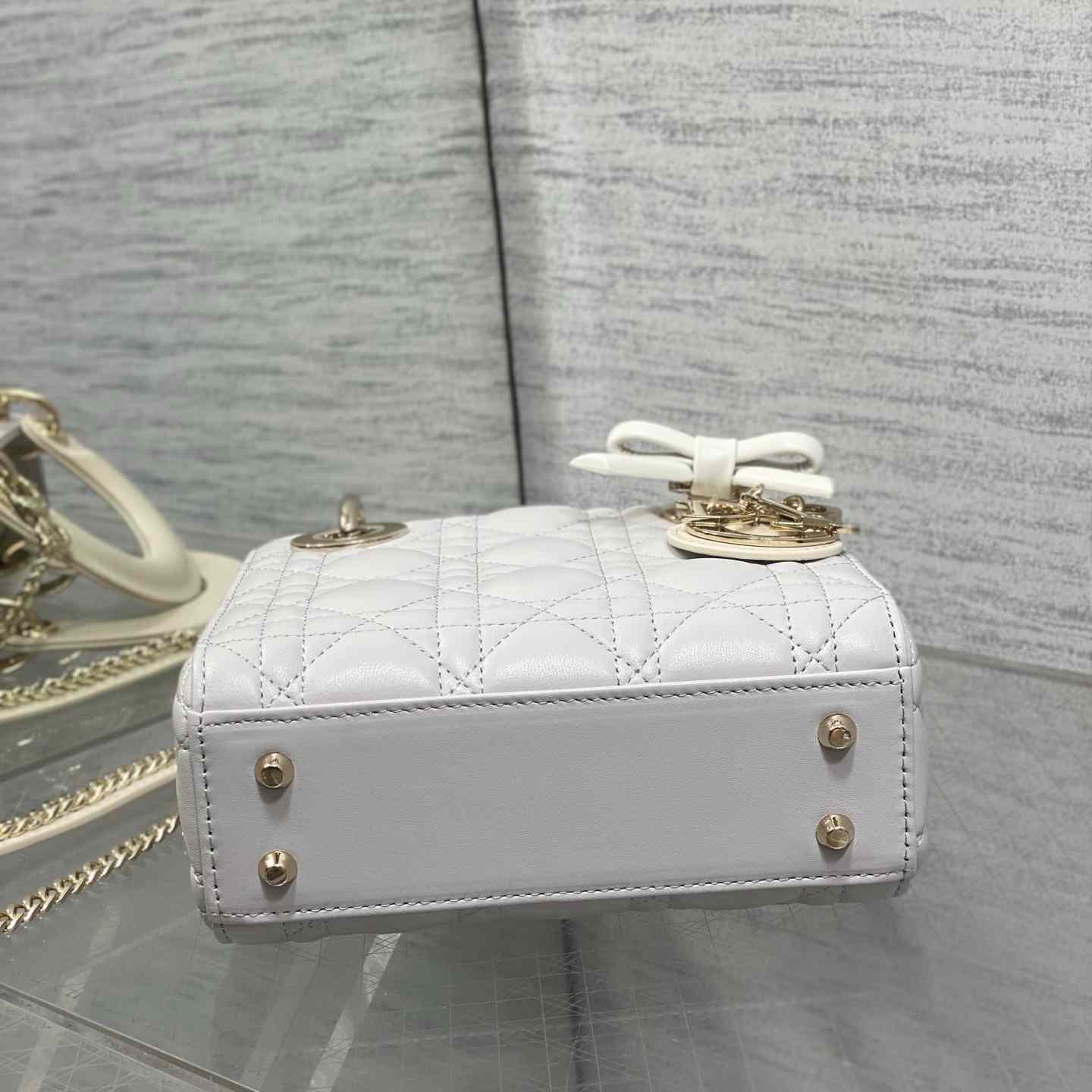 Dior Mini Lady Dior Bag With Chain - DesignerGu