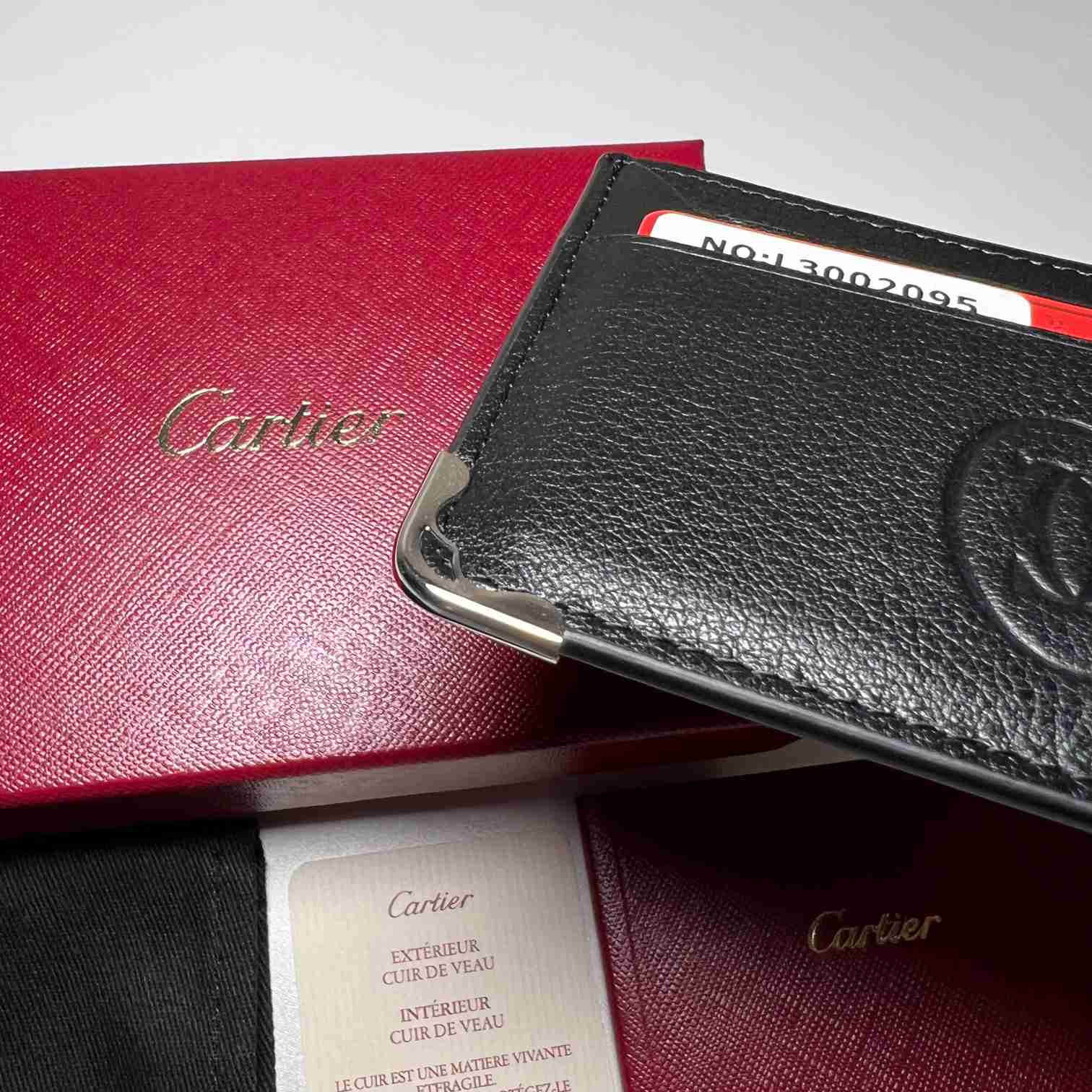 Cartier Leather Must De Cartier Card Holder - DesignerGu