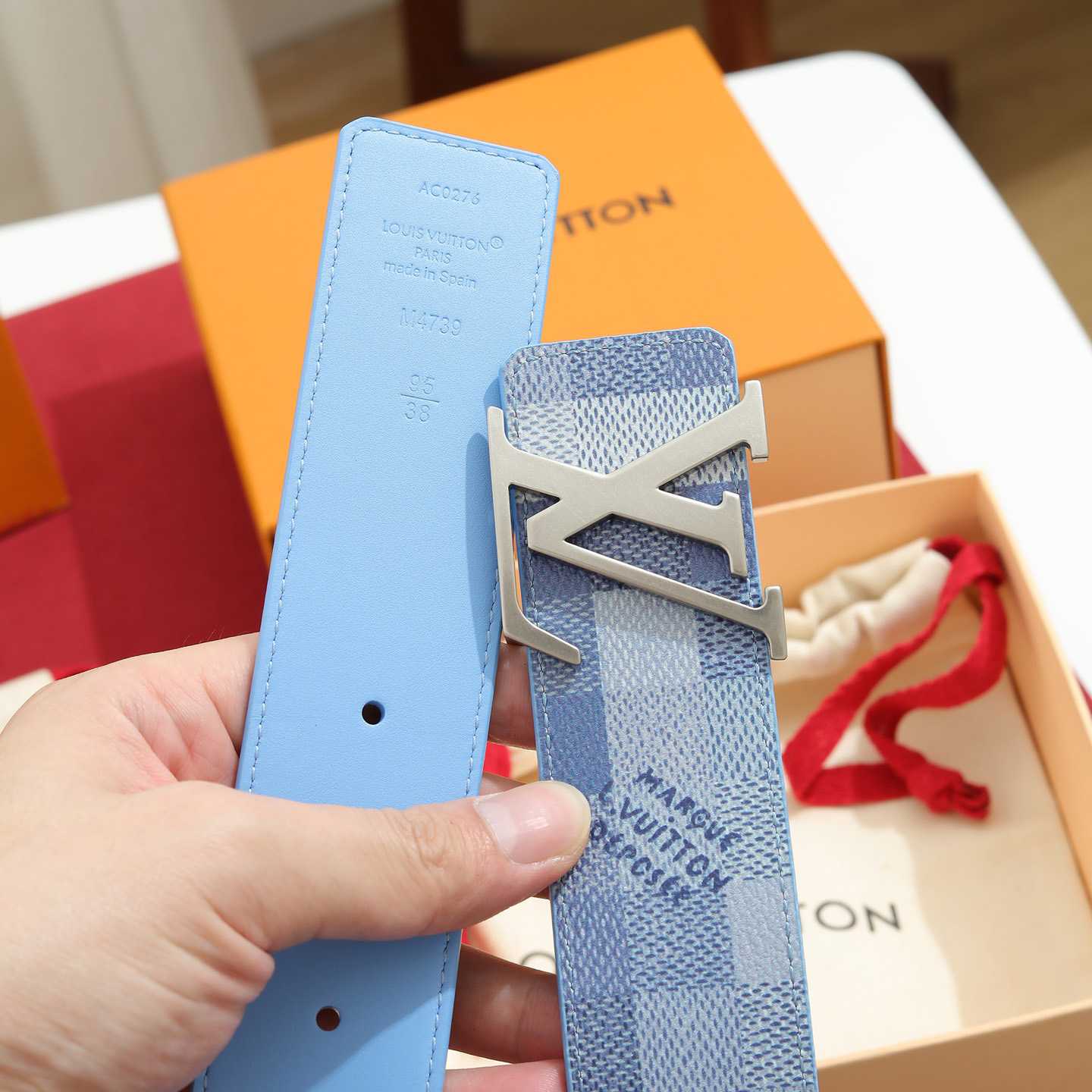 Louis Vuitton LV Initiales Damoflage 40mm Reversible Belt  - DesignerGu