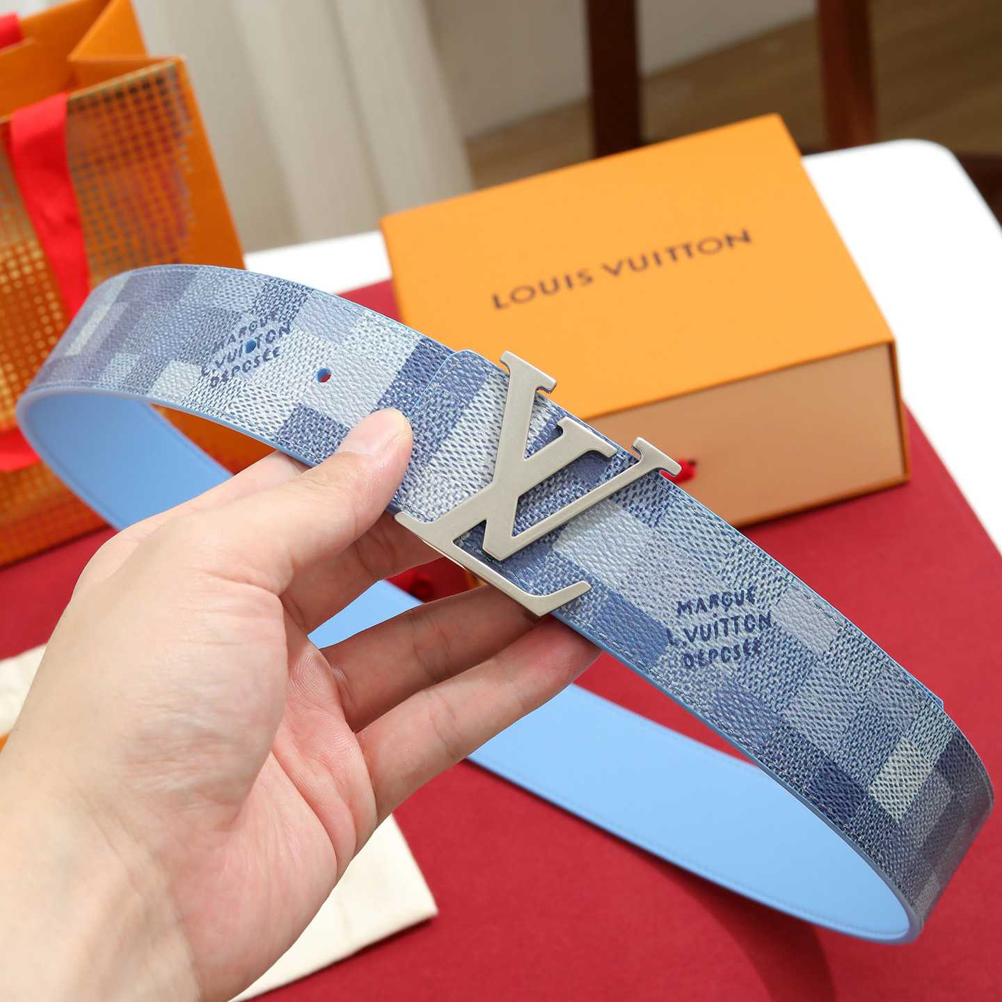 Louis Vuitton LV Initiales Damoflage 40mm Reversible Belt  - DesignerGu